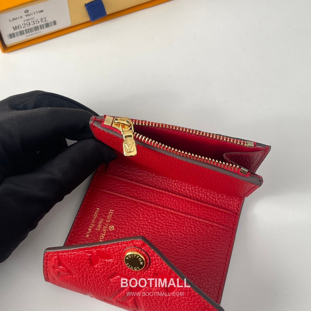 Louis Vuitton Zoe Monogram Empreinte Wallet 루이비통 조에 모노그램 앙프렝뜨 반지갑 M62935 9.5cm 9