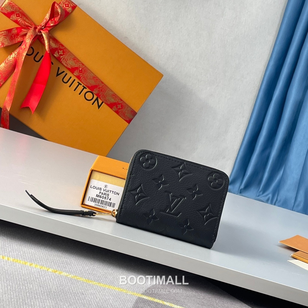 Louis Vuitton Zippy Coin Purse Monogram Empreinte Wallet 루이비통 지피 코인 퍼스 모노그램 앙프렝뜨 동전지갑 M60574 11cm 1