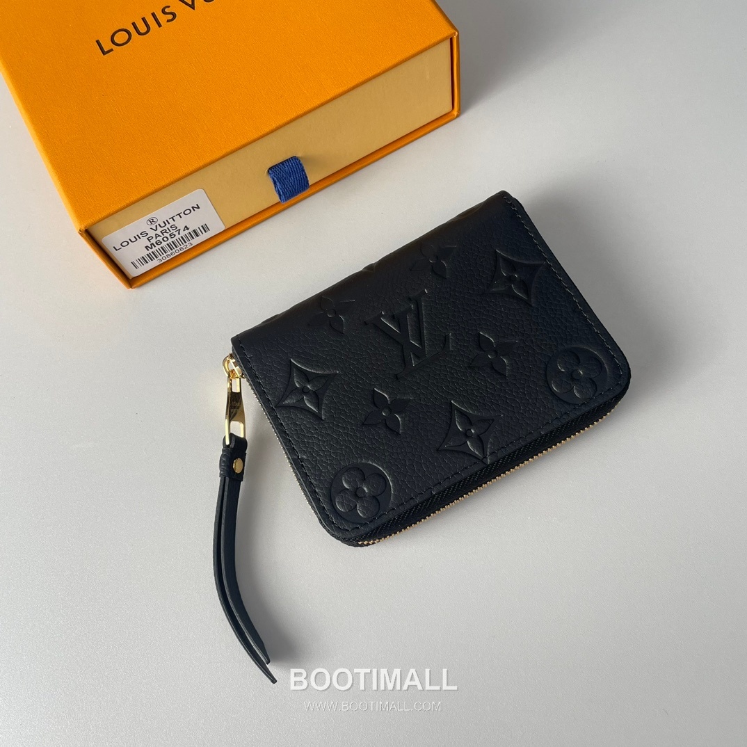 Louis Vuitton Zippy Coin Purse Monogram Empreinte Wallet 루이비통 지피 코인 퍼스 모노그램 앙프렝뜨 동전지갑 M60574 11cm 2