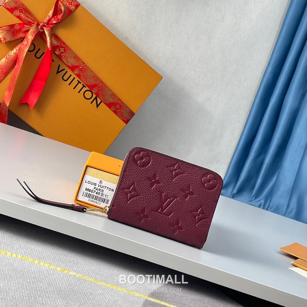 Louis Vuitton Zippy Coin Purse Monogram Empreinte Wallet 루이비통 지피 코인 퍼스 모노그램 앙프렝뜨 동전지갑 M60574 11cm 1