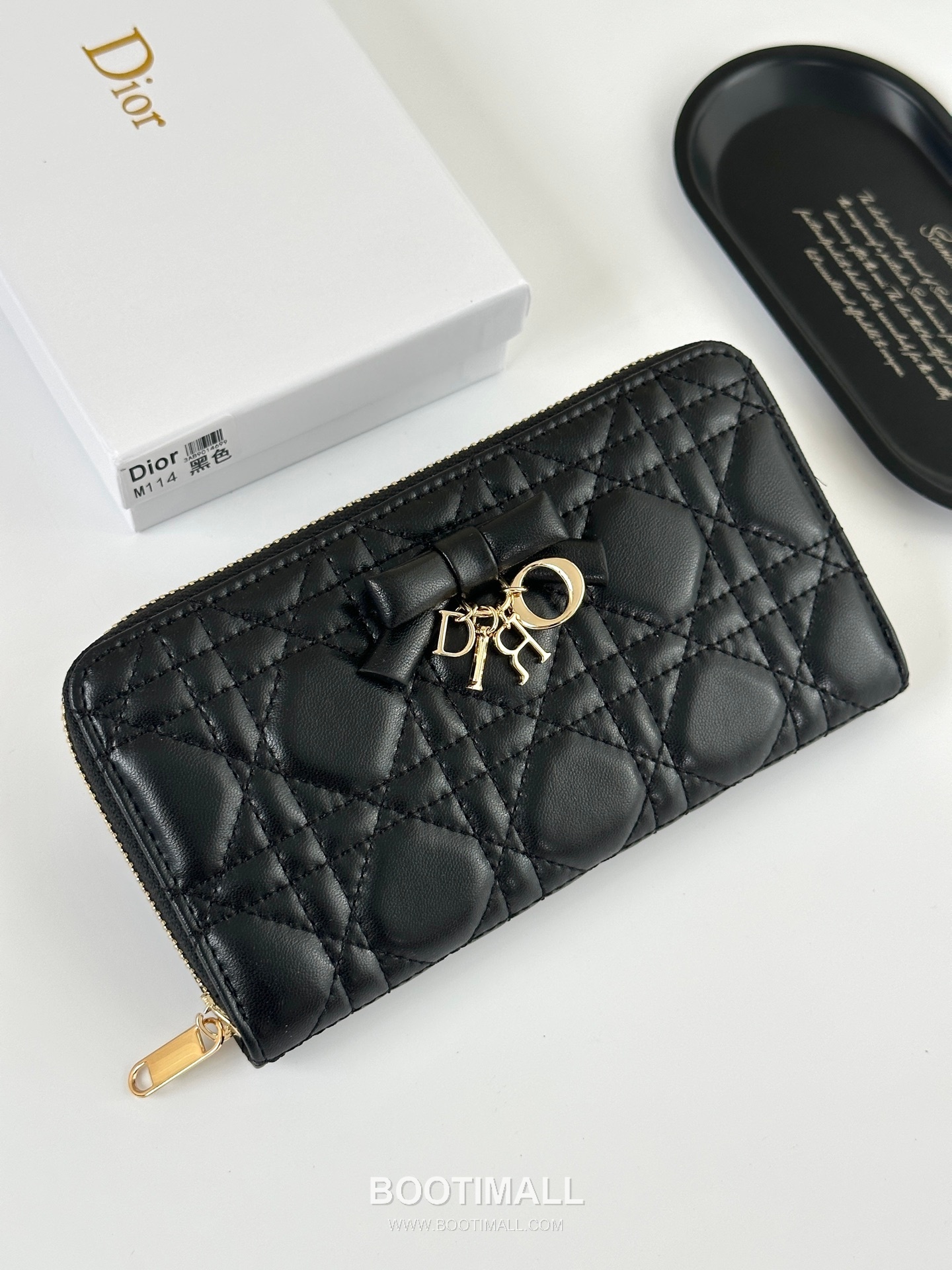 Dior Cannage Lambskin Zip Long Wallet 디올 까나쥬 램스킨 집 장지갑 M114 19cm 1