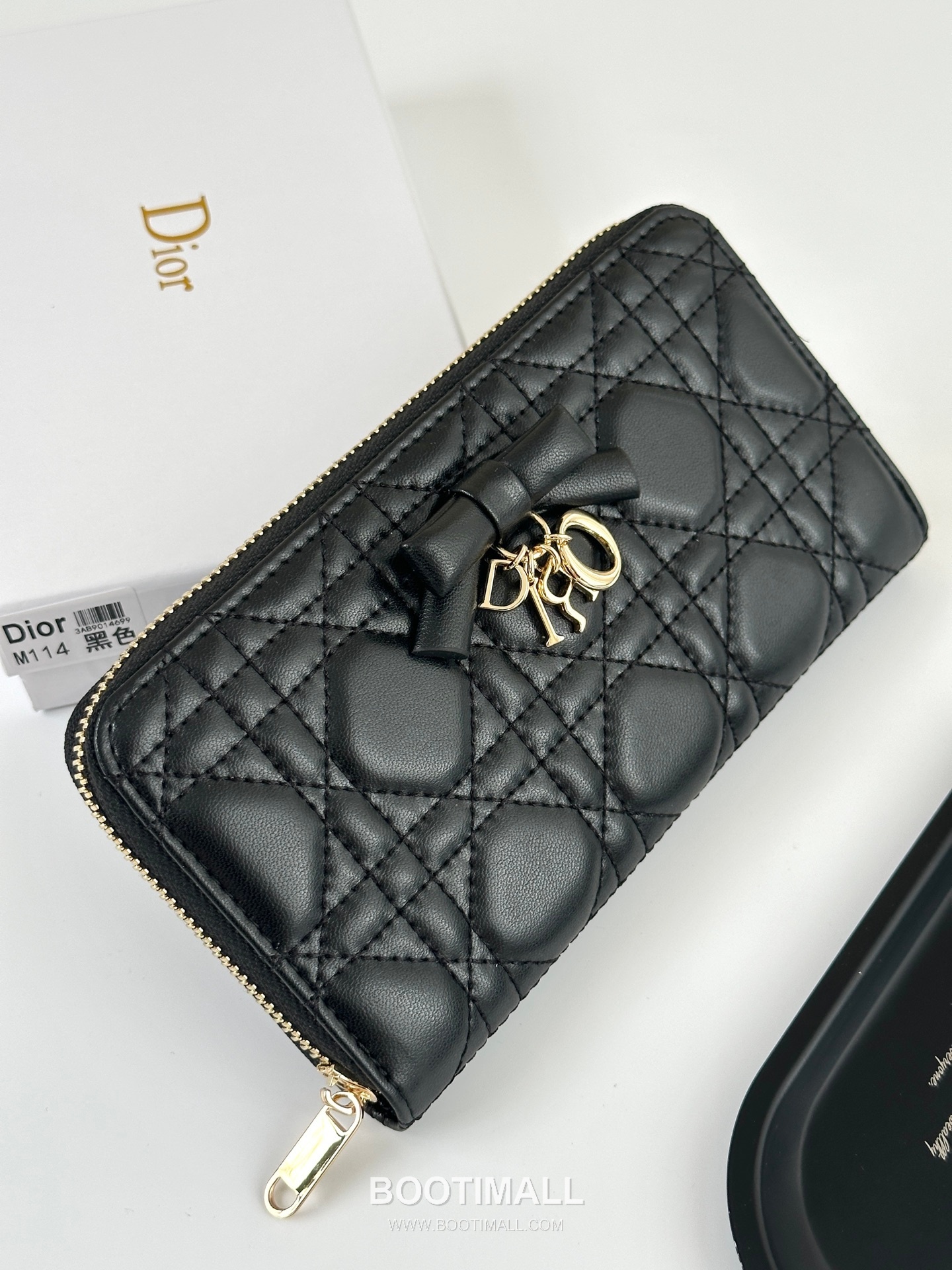 Dior Cannage Lambskin Zip Long Wallet 디올 까나쥬 램스킨 집 장지갑 M114 19cm 3