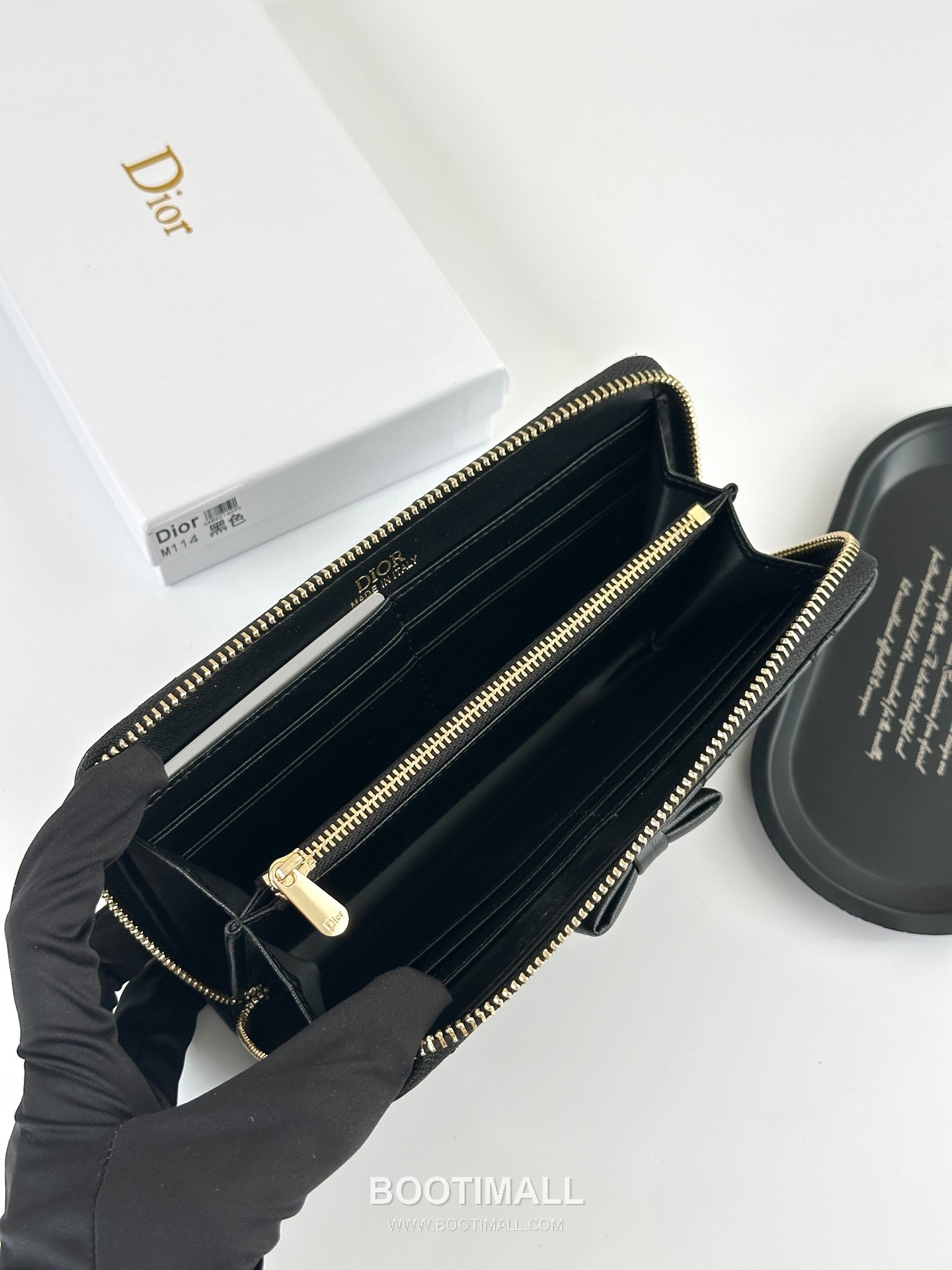 Dior Cannage Lambskin Zip Long Wallet 디올 까나쥬 램스킨 집 장지갑 M114 19cm 4