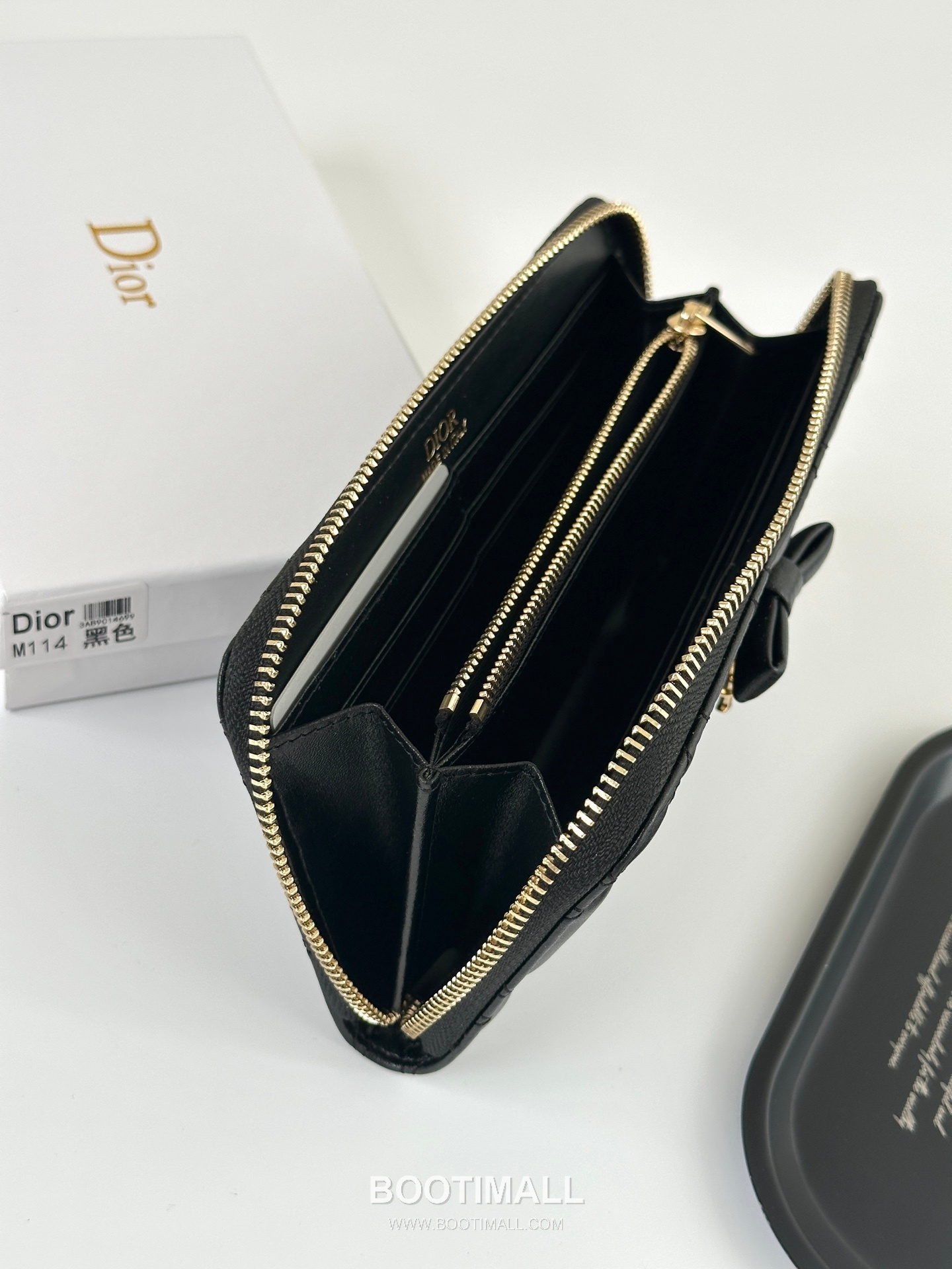 Dior Cannage Lambskin Zip Long Wallet 디올 까나쥬 램스킨 집 장지갑 M114 19cm 7