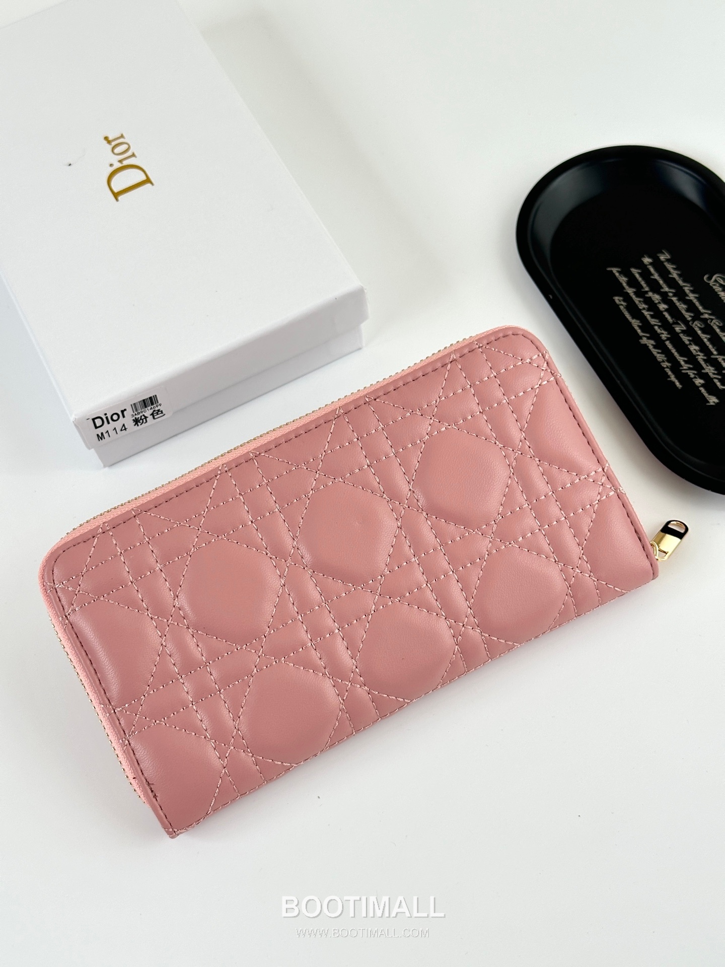 Dior Cannage Lambskin Zip Long Wallet 디올 까나쥬 램스킨 집 장지갑 M114 19cm 2