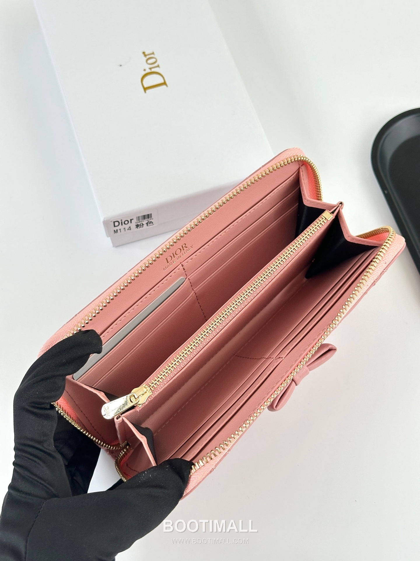 Dior Cannage Lambskin Zip Long Wallet 디올 까나쥬 램스킨 집 장지갑 M114 19cm 4