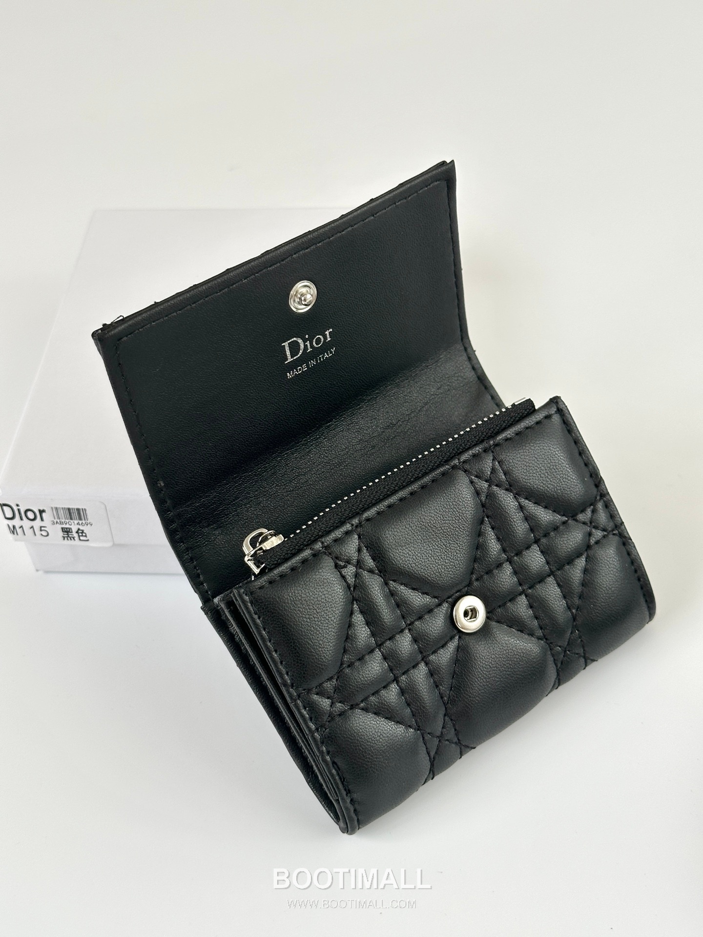 Dior Lady Dior Lambskin Mini Wallet 디올 레이디 디올 램스킨 미니 반지갑 M115 11cm 6