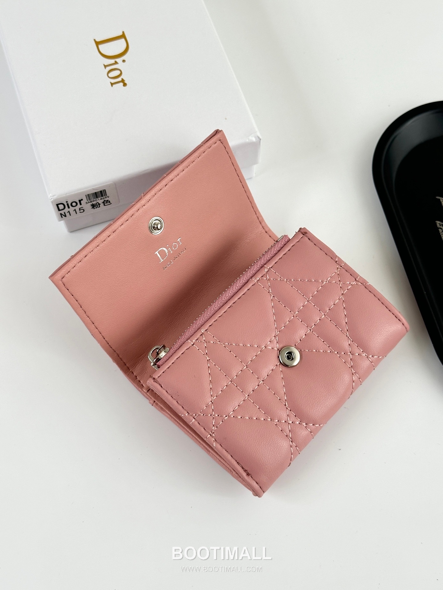 Dior Lady Dior Lambskin Mini Wallet 디올 레이디 디올 램스킨 미니 반지갑 M115 11cm 9