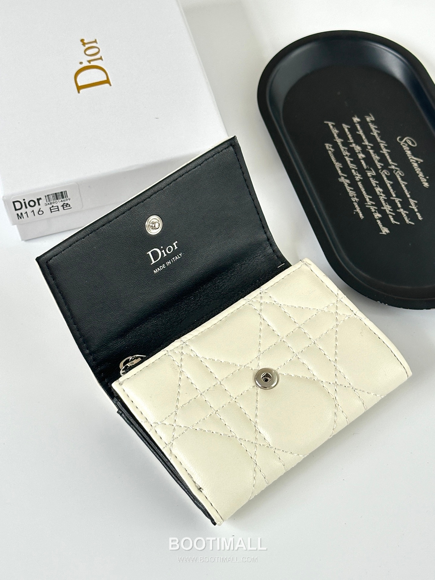 Dior Lady Dior Lambskin Mini Wallet 디올 레이디 디올 램스킨 미니 반지갑 M116 11cm 4