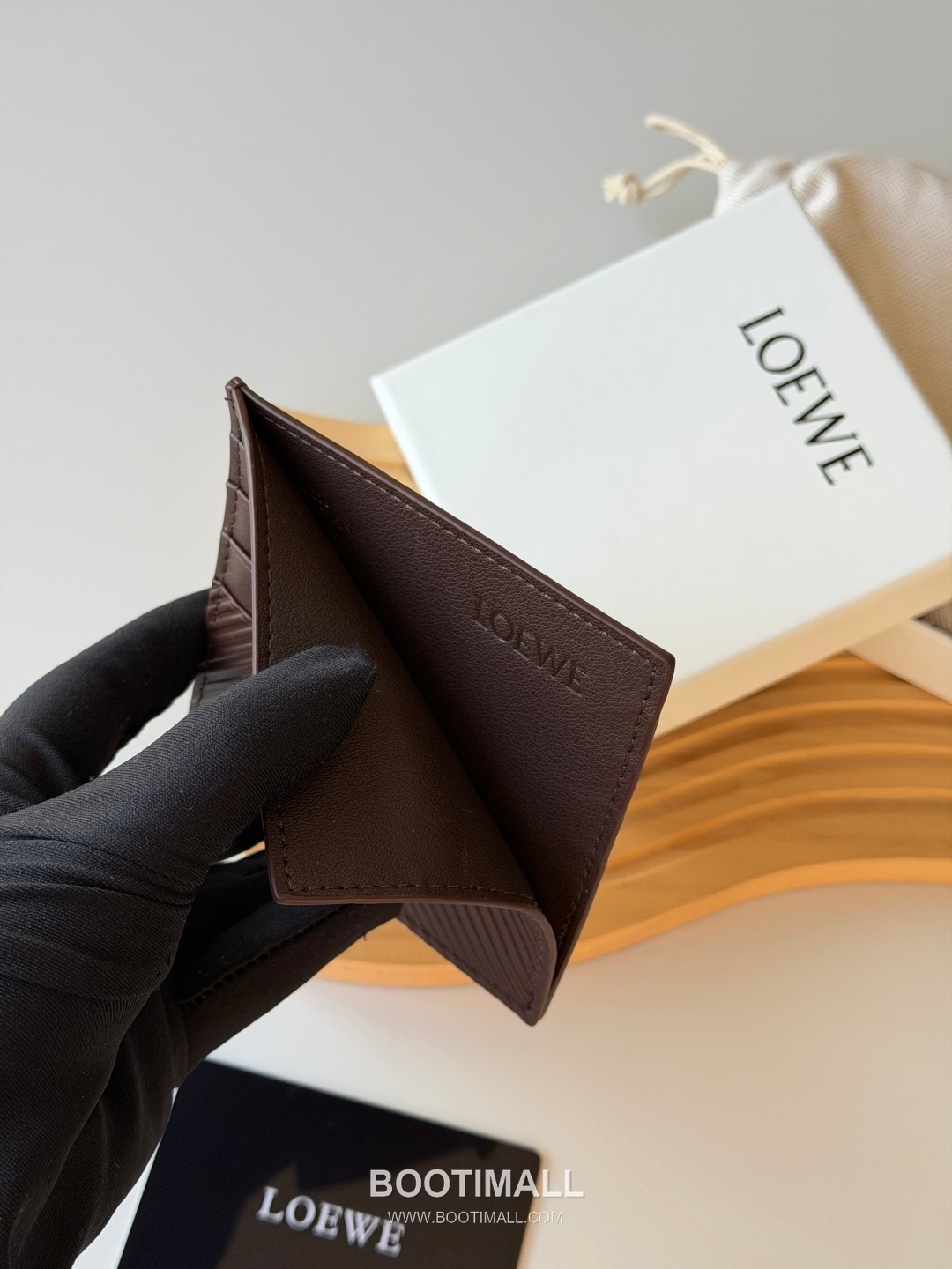 Loewe Card Holder Pebbled Calfskin Wallet 로에베 카드 홀더 페블드 카프스킨 카드지갑 L1149 10cm 5