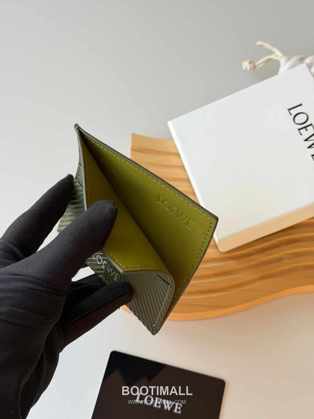 Loewe Card Holder Pebbled Calfskin Wallet 로에베 카드 홀더 페블드 카프스킨 카드지갑 L1149 10cm 5