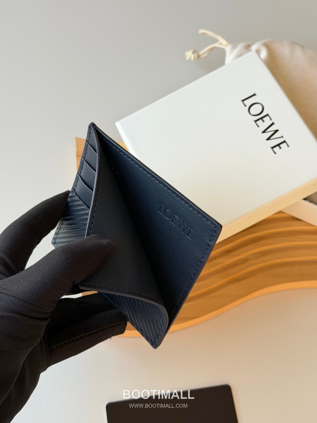 Loewe Card Holder Pebbled Calfskin Wallet 로에베 카드 홀더 페블드 카프스킨 카드지갑 L1149 10cm 5