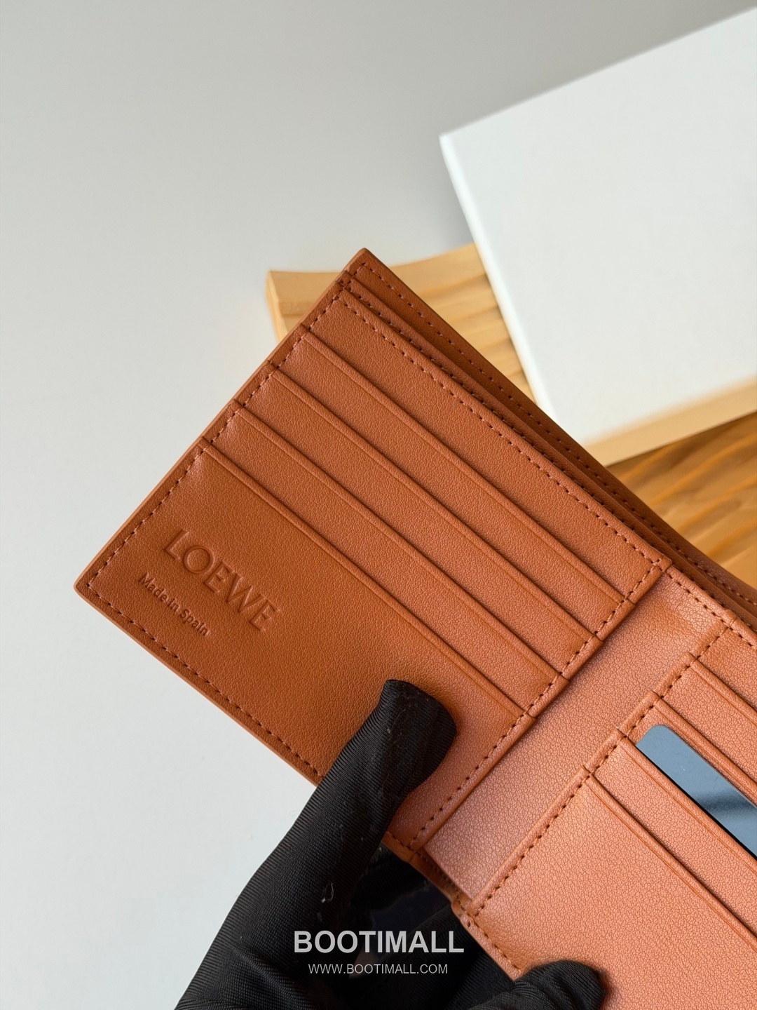 Loewe Puzzle Pebbled Calfskin Bi-Fold Wallet 로에베 퍼즐 페블드 카프스킨 반지갑 L1146 11cm 7