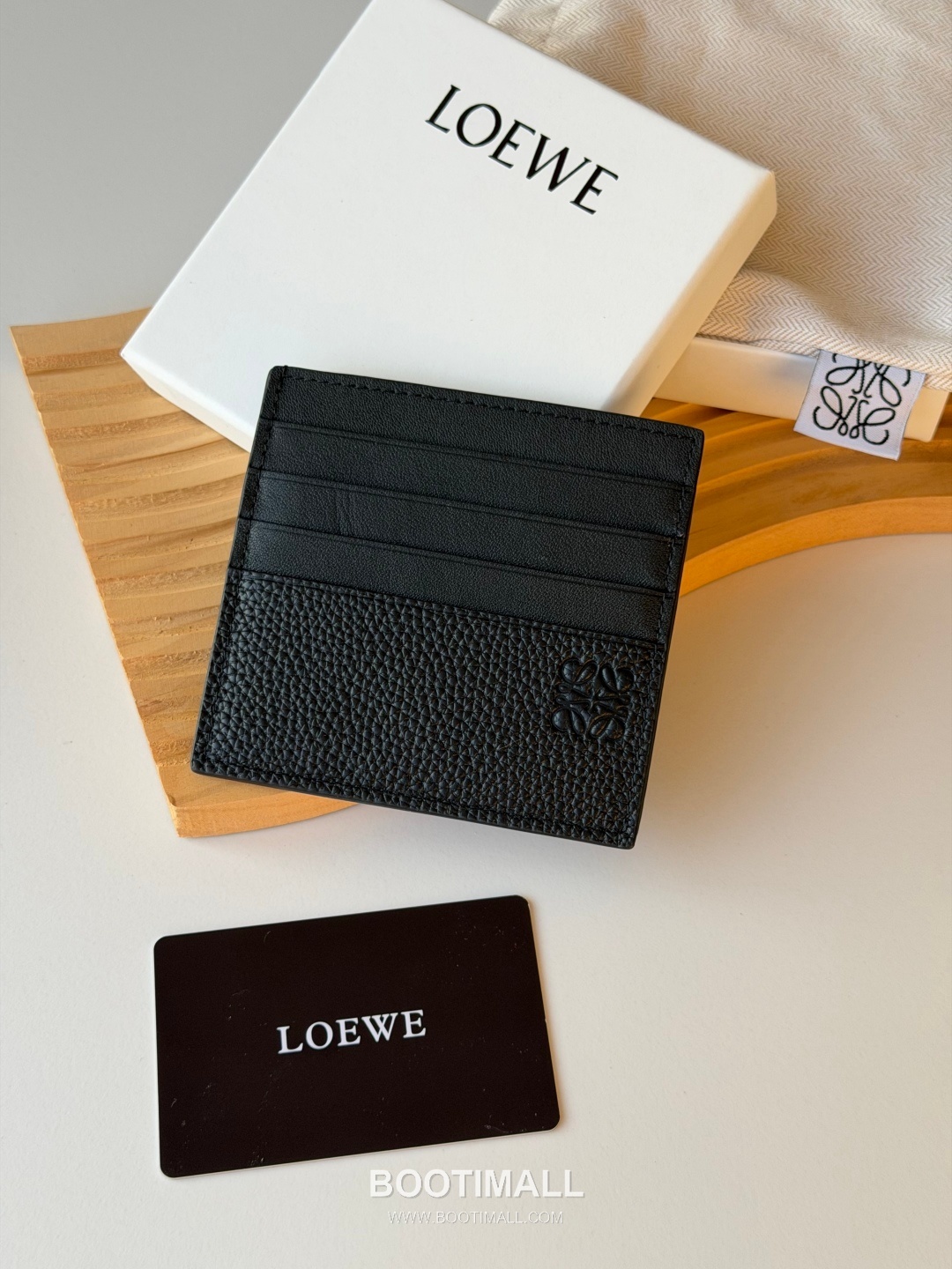 Loewe Card Holder Pebbled Calfskin Wallet 로에베 카드 홀더 페블드 카프스킨 카드지갑 L1150 10cm 1