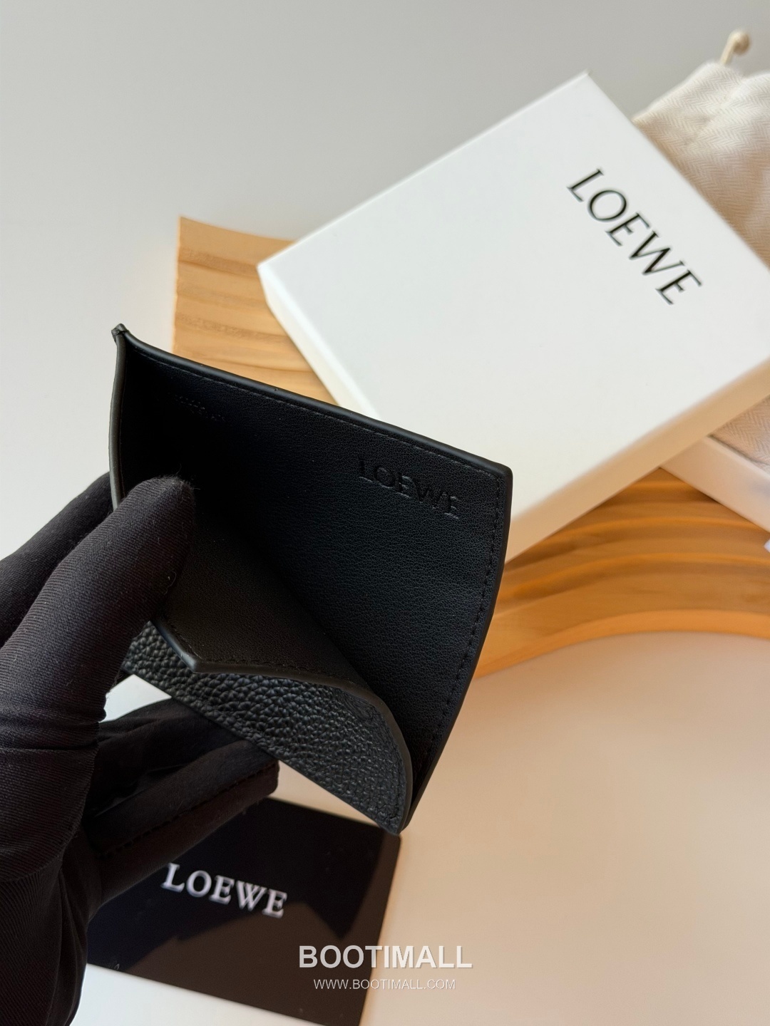 Loewe Card Holder Pebbled Calfskin Wallet 로에베 카드 홀더 페블드 카프스킨 카드지갑 L1150 10cm 5
