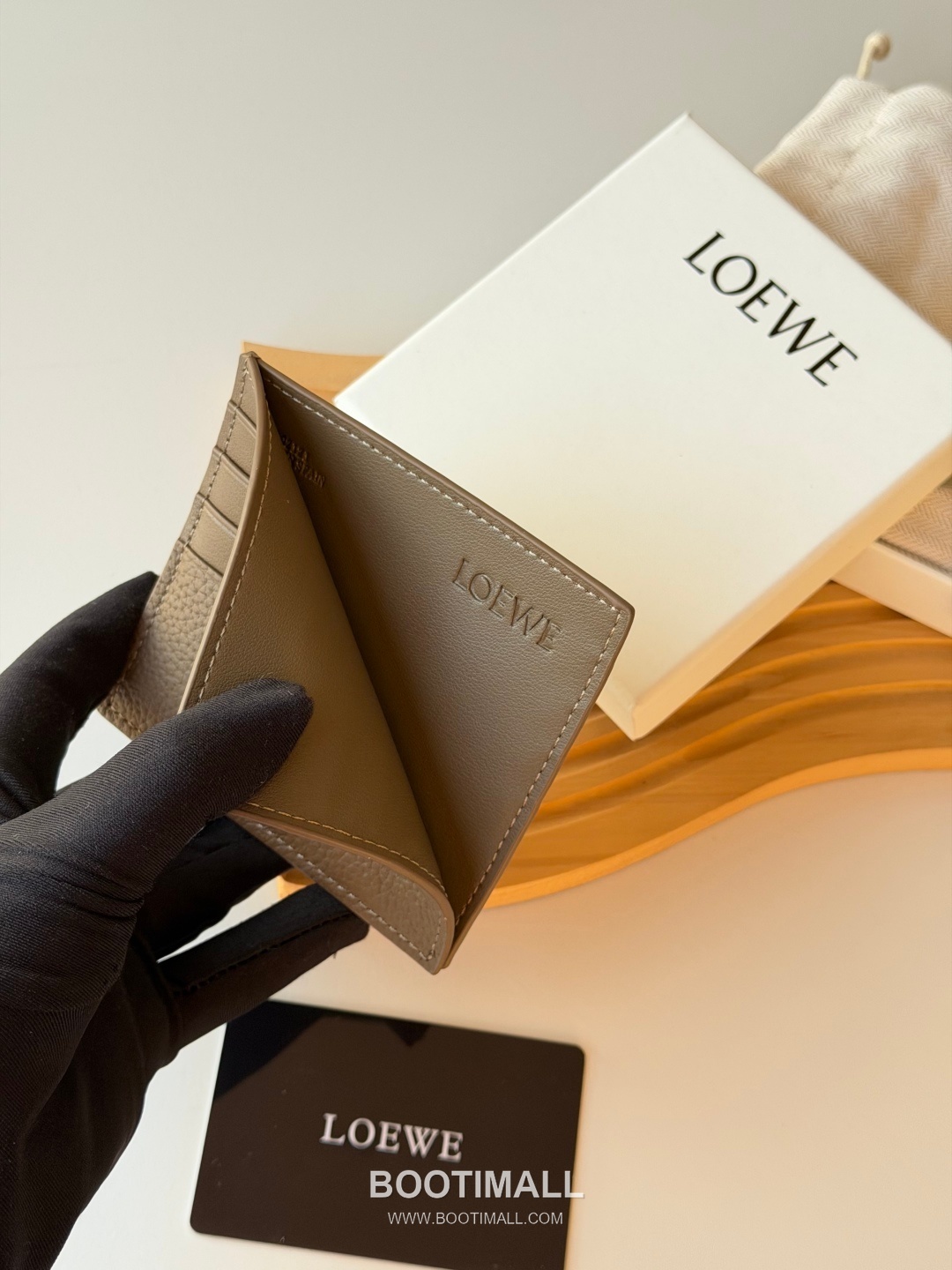 Loewe Card Holder Pebbled Calfskin Wallet 로에베 카드 홀더 페블드 카프스킨 카드지갑 L1150 10cm 5