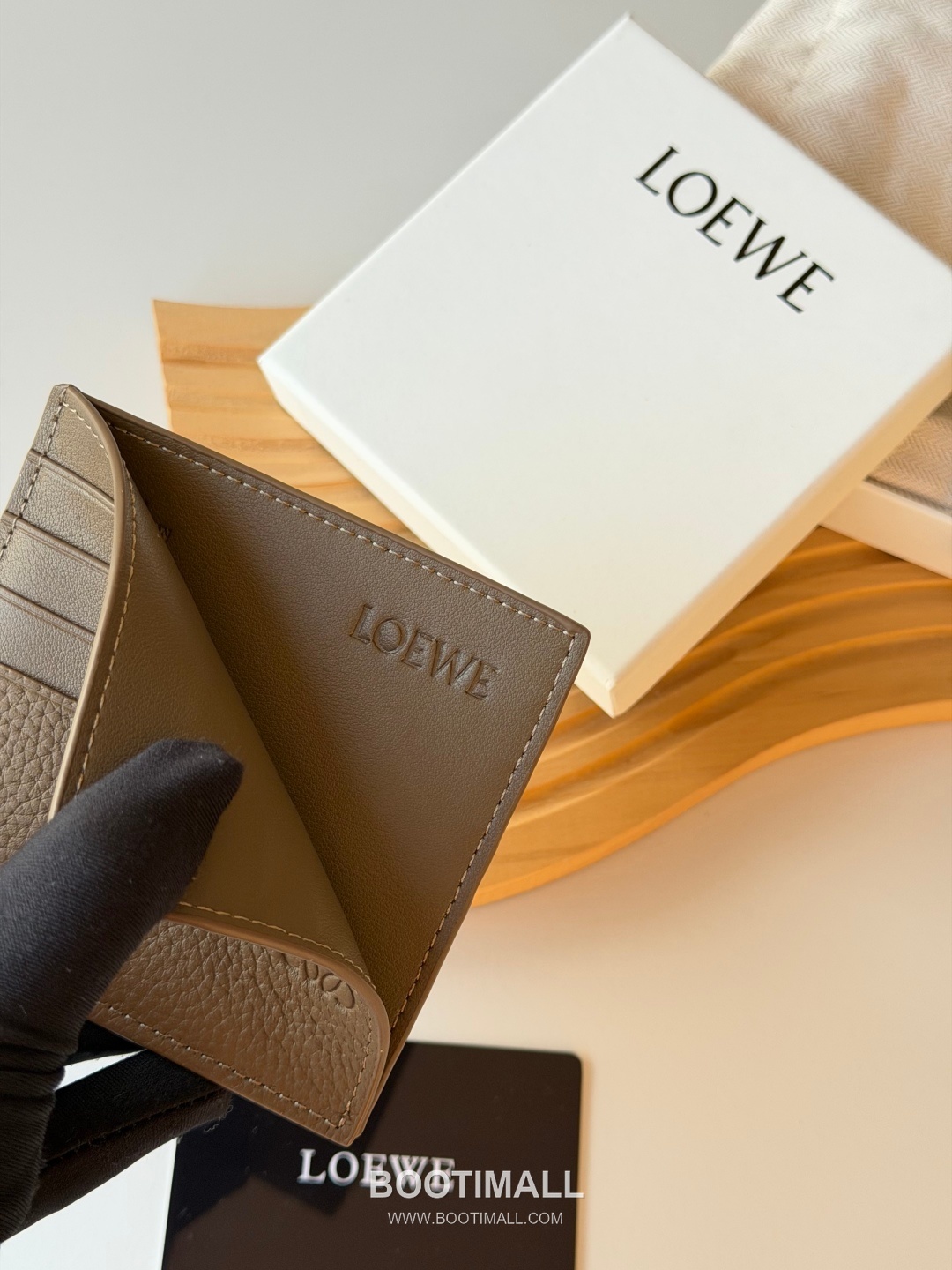 Loewe Card Holder Pebbled Calfskin Wallet 로에베 카드 홀더 페블드 카프스킨 카드지갑 L1150 10cm 6