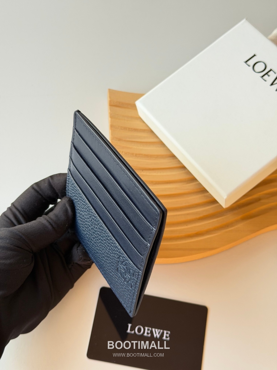Loewe Card Holder Pebbled Calfskin Wallet 로에베 카드 홀더 페블드 카프스킨 카드지갑 L1150 10cm 4