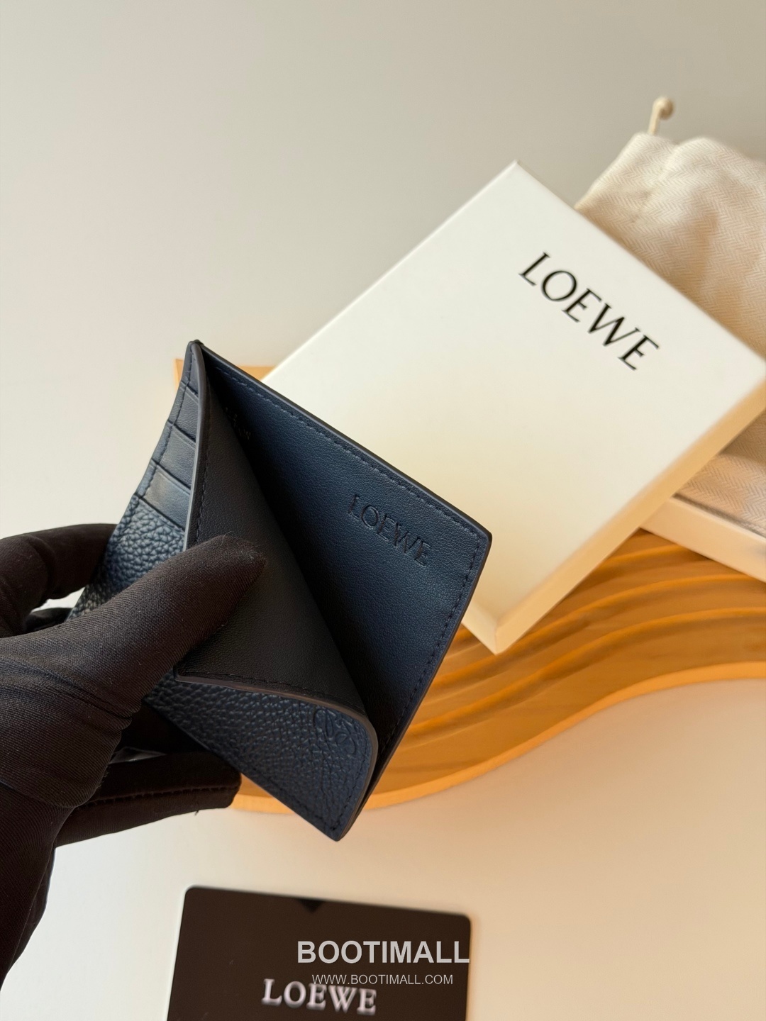 Loewe Card Holder Pebbled Calfskin Wallet 로에베 카드 홀더 페블드 카프스킨 카드지갑 L1150 10cm 5
