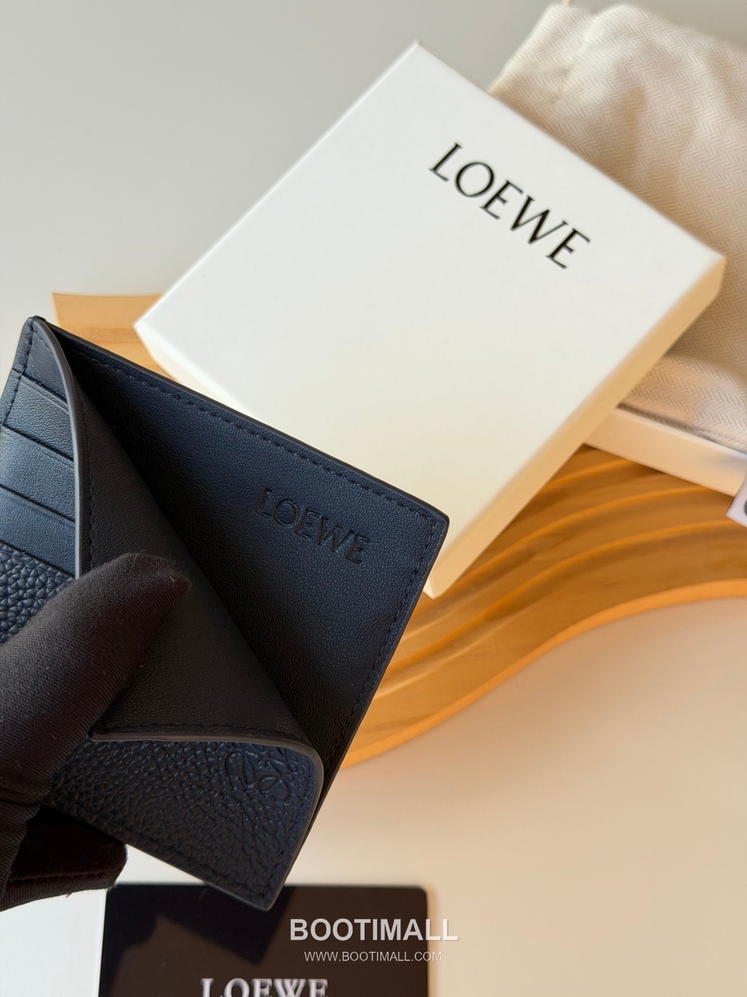 Loewe Card Holder Pebbled Calfskin Wallet 로에베 카드 홀더 페블드 카프스킨 카드지갑 L1150 10cm 6