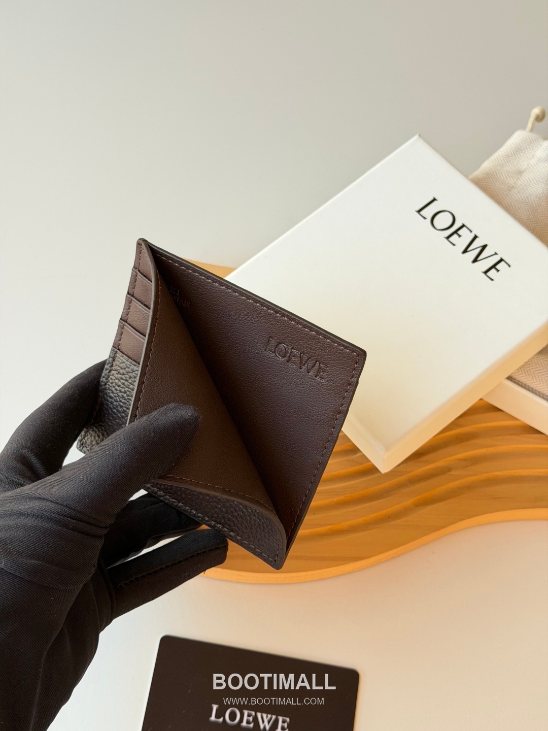 Loewe Card Holder Pebbled Calfskin Wallet 로에베 카드 홀더 페블드 카프스킨 카드지갑 L1150 10cm 5