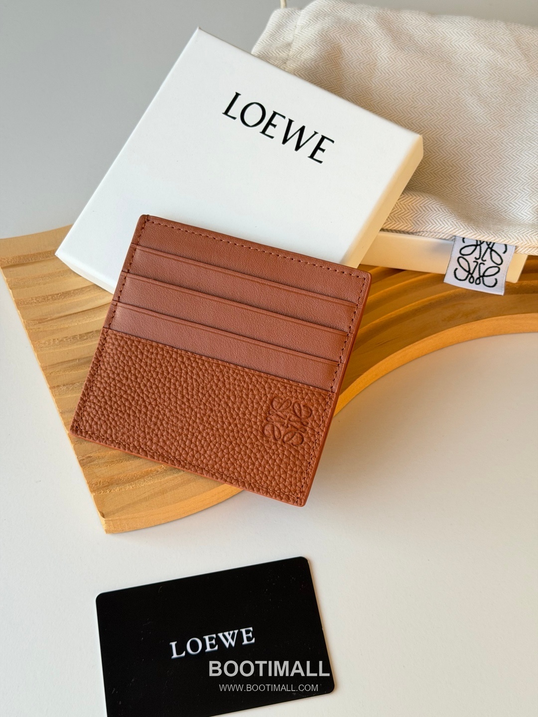 Loewe Card Holder Pebbled Calfskin Wallet 로에베 카드 홀더 페블드 카프스킨 카드지갑 L1150 10cm 1