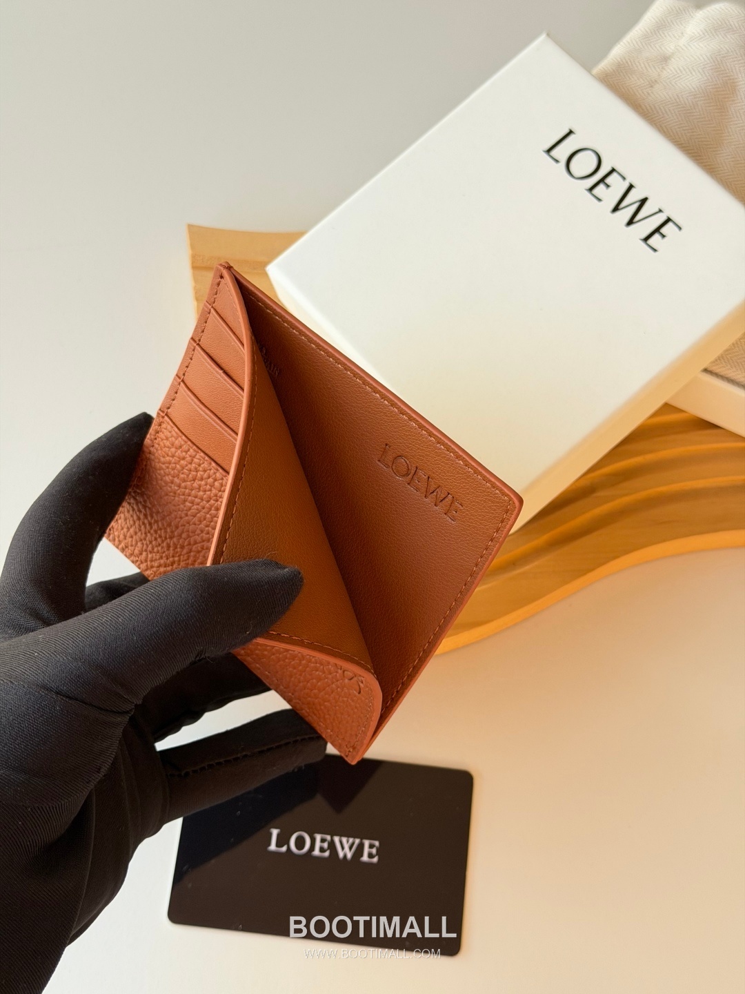 Loewe Card Holder Pebbled Calfskin Wallet 로에베 카드 홀더 페블드 카프스킨 카드지갑 L1150 10cm 5