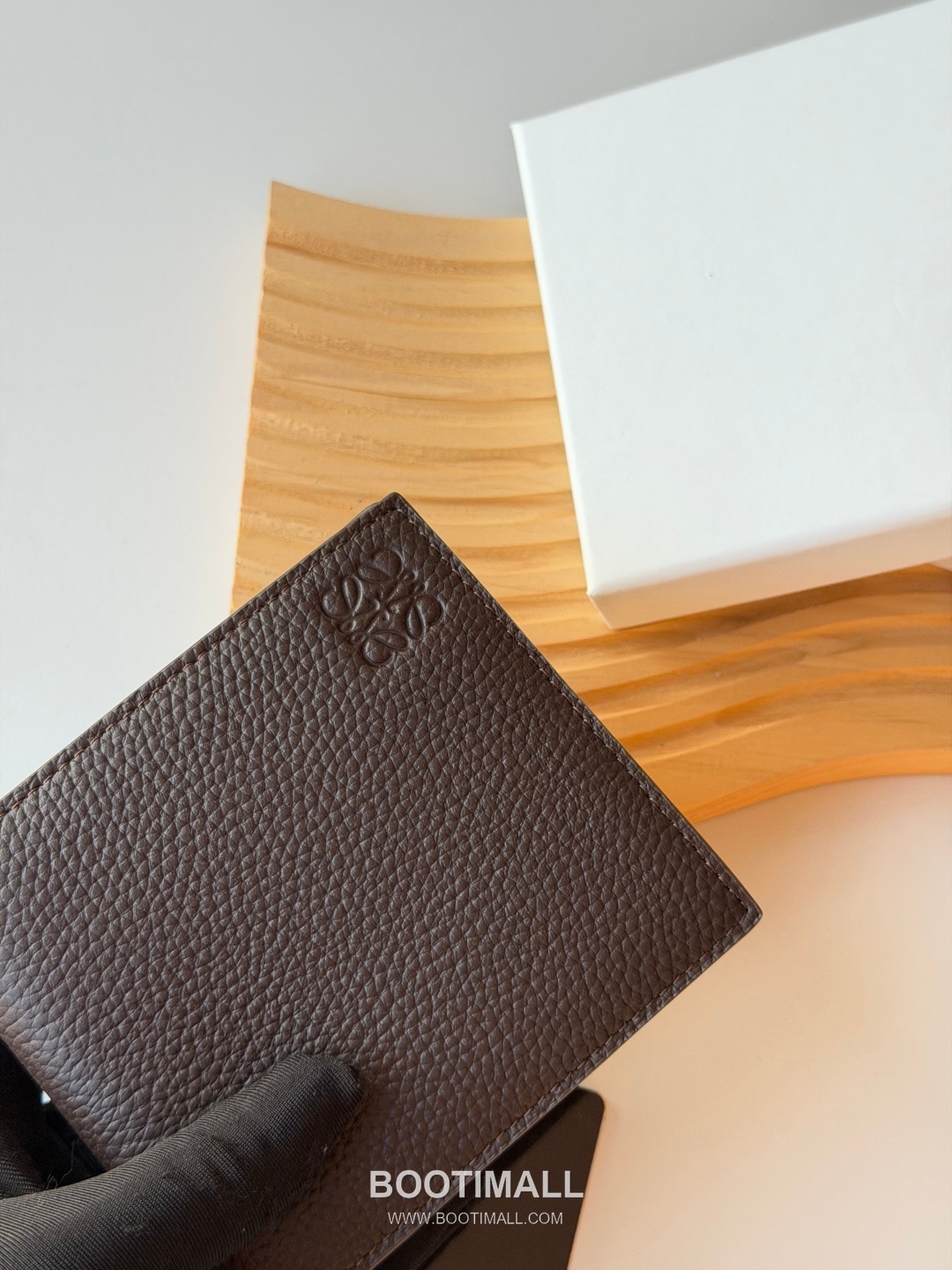 Loewe Puzzle Pebbled Calfskin Bi-Fold Wallet 로에베 퍼즐 페블드 카프스킨 반지갑 L1147 11cm 3