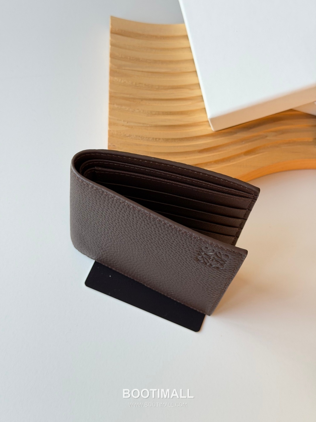 Loewe Puzzle Pebbled Calfskin Bi-Fold Wallet 로에베 퍼즐 페블드 카프스킨 반지갑 L1147 11cm 4