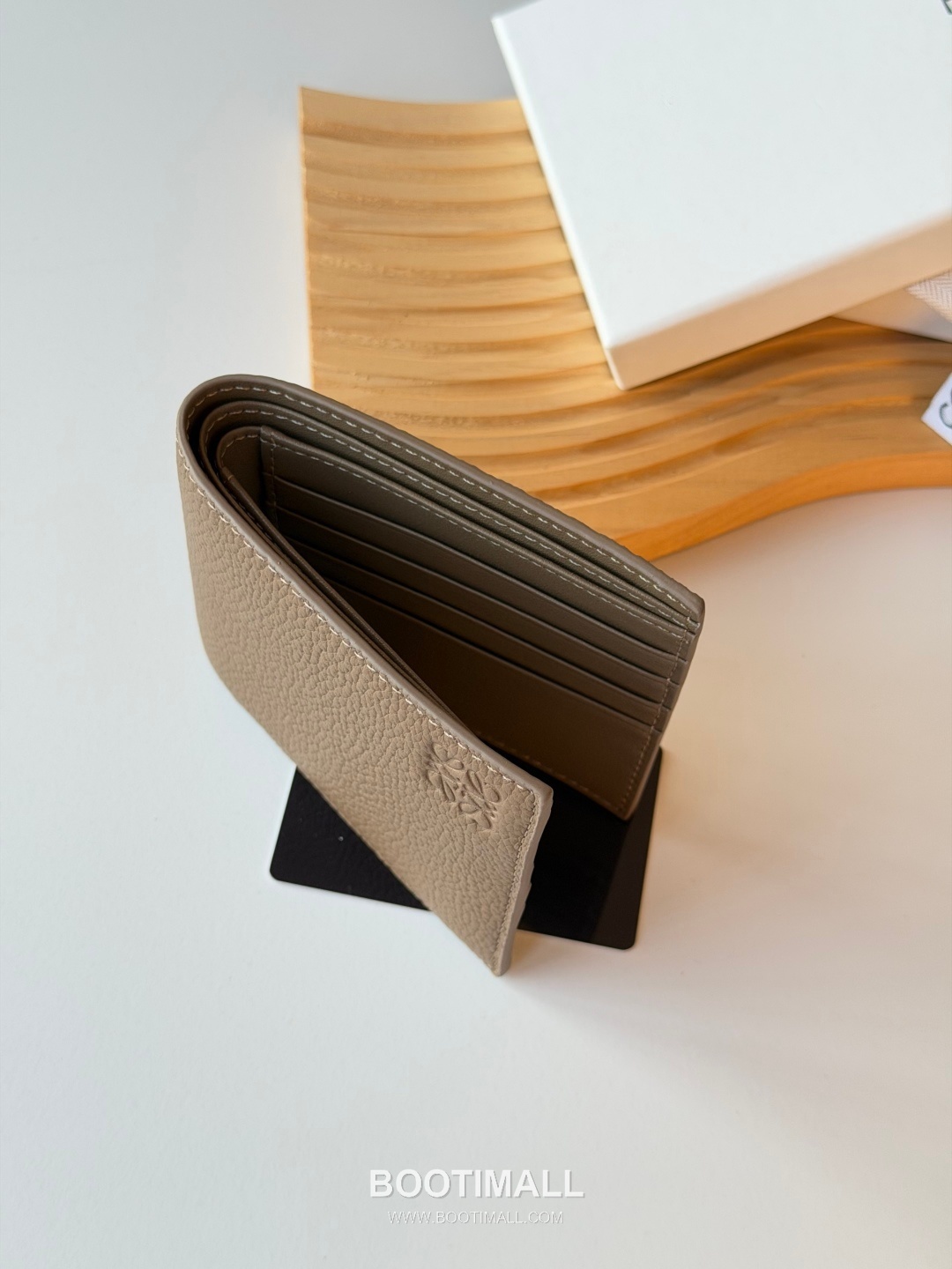 Loewe Puzzle Pebbled Calfskin Bi-Fold Wallet 로에베 퍼즐 페블드 카프스킨 반지갑 L1147 11cm 5