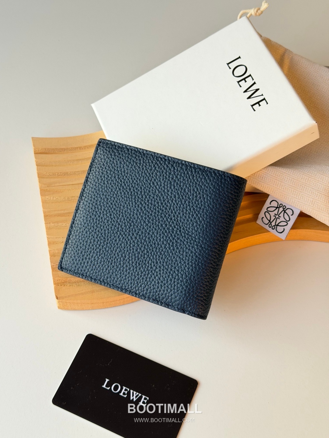 Loewe Puzzle Pebbled Calfskin Bi-Fold Wallet 로에베 퍼즐 페블드 카프스킨 반지갑 L1147 11cm 2