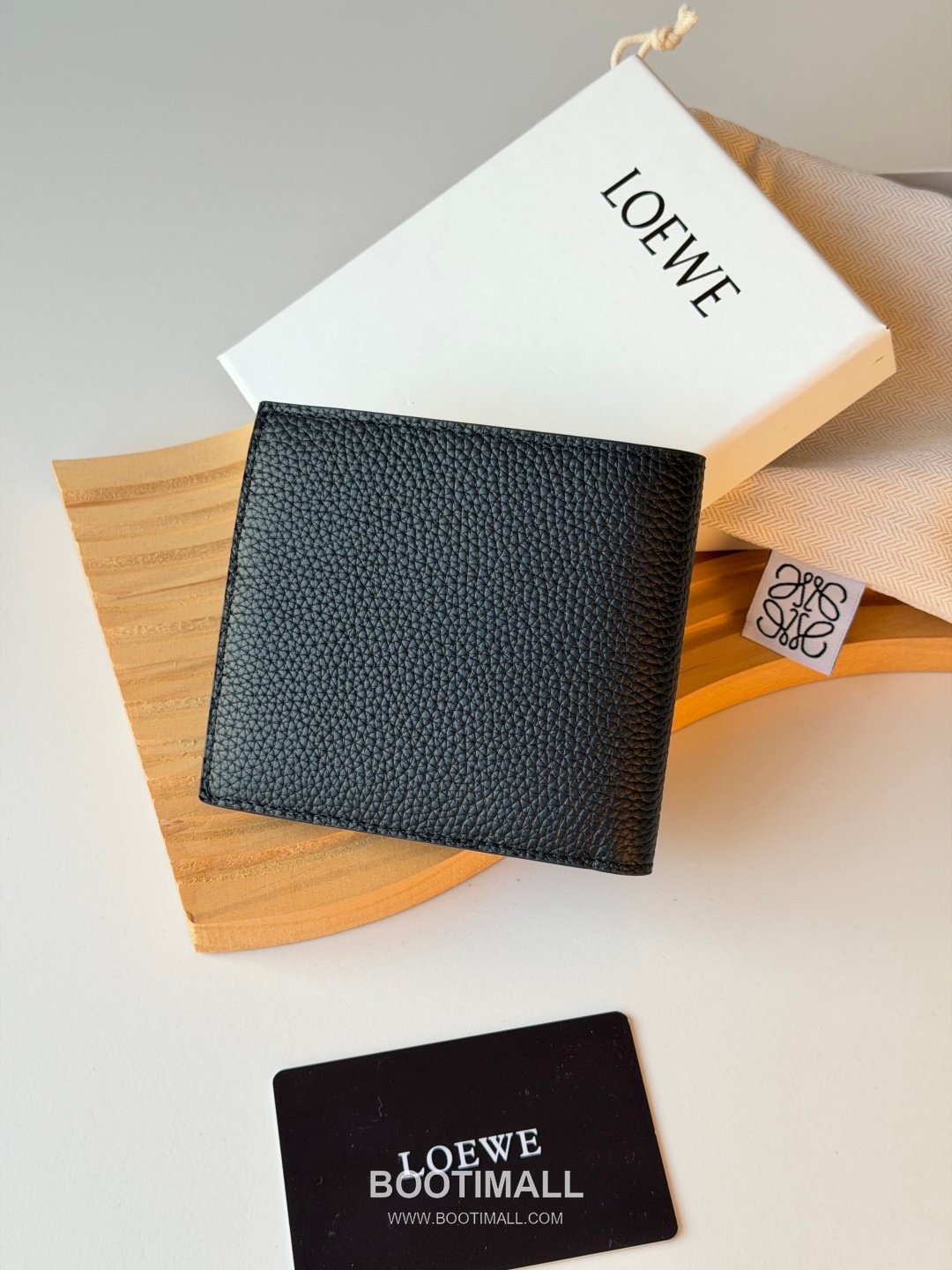 Loewe Puzzle Pebbled Calfskin Bi-Fold Wallet 로에베 퍼즐 페블드 카프스킨 반지갑 L1147 11cm 2