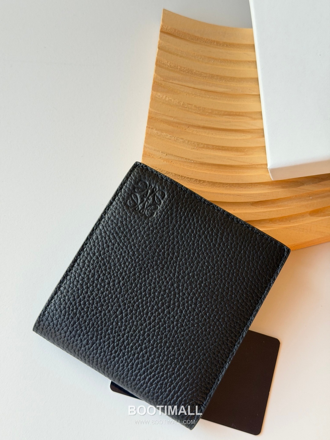 Loewe Puzzle Pebbled Calfskin Bi-Fold Wallet 로에베 퍼즐 페블드 카프스킨 반지갑 L1147 11cm 3
