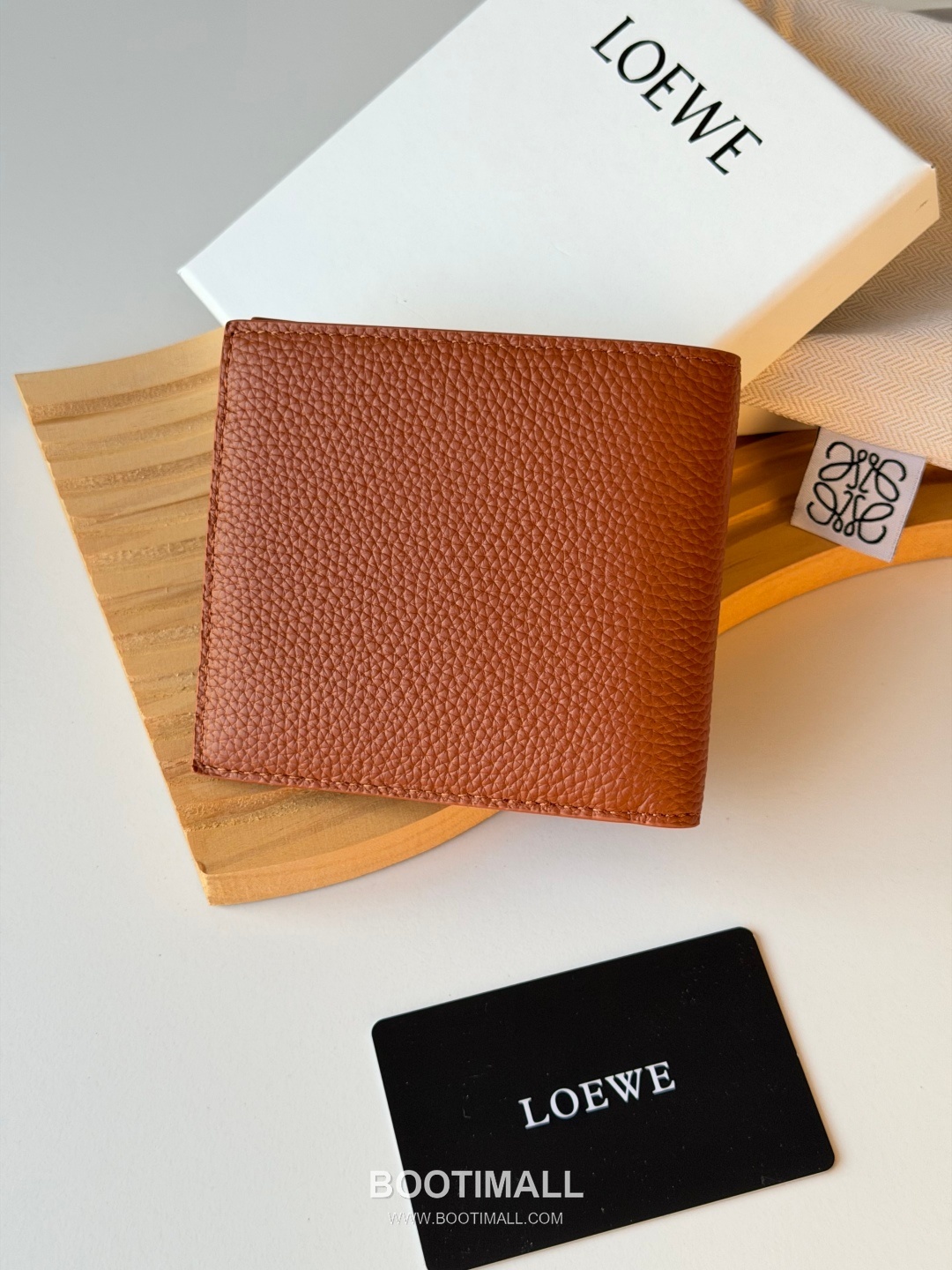 Loewe Puzzle Pebbled Calfskin Bi-Fold Wallet 로에베 퍼즐 페블드 카프스킨 반지갑 L1147 11cm 2
