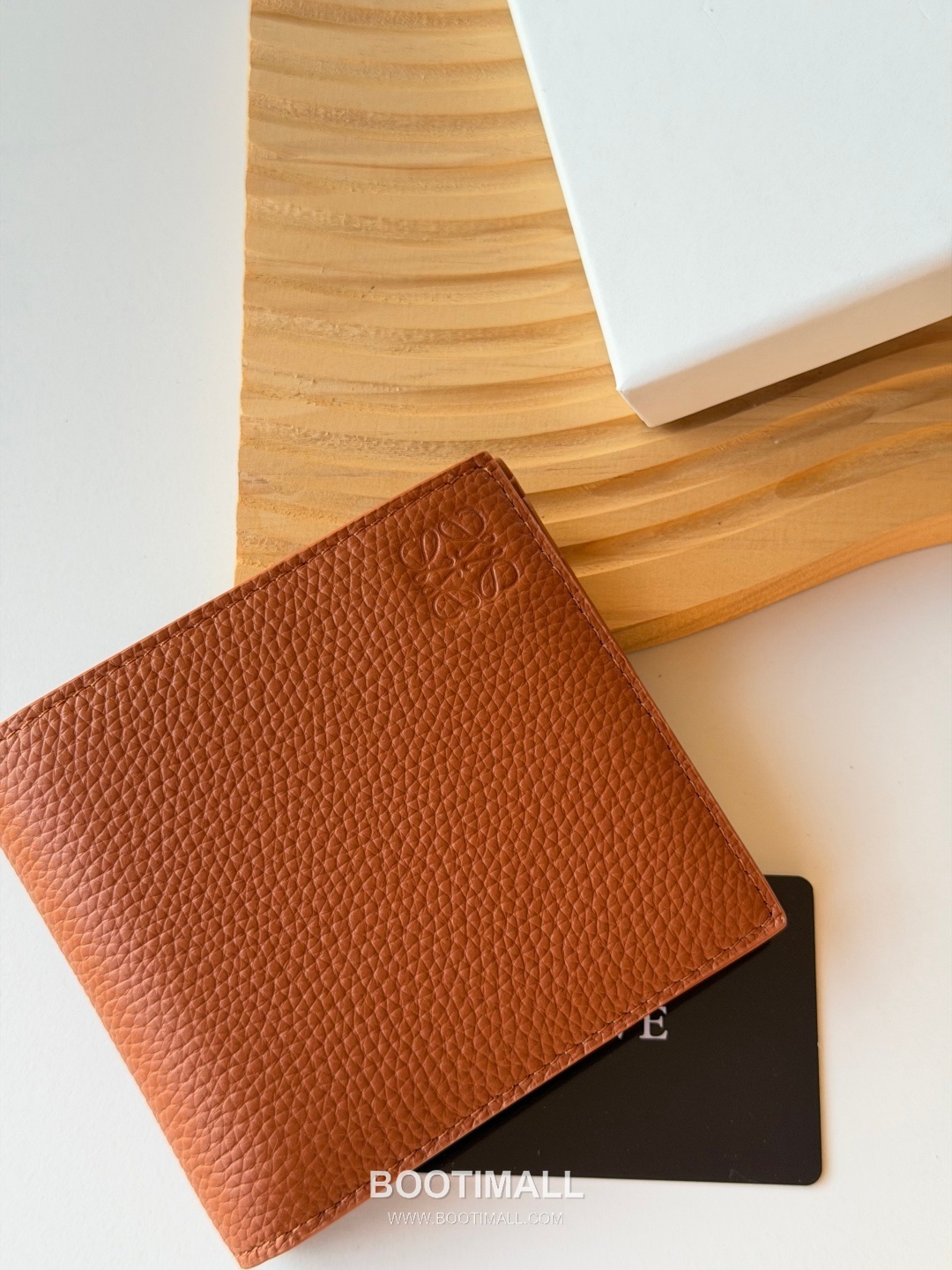 Loewe Puzzle Pebbled Calfskin Bi-Fold Wallet 로에베 퍼즐 페블드 카프스킨 반지갑 L1147 11cm 3