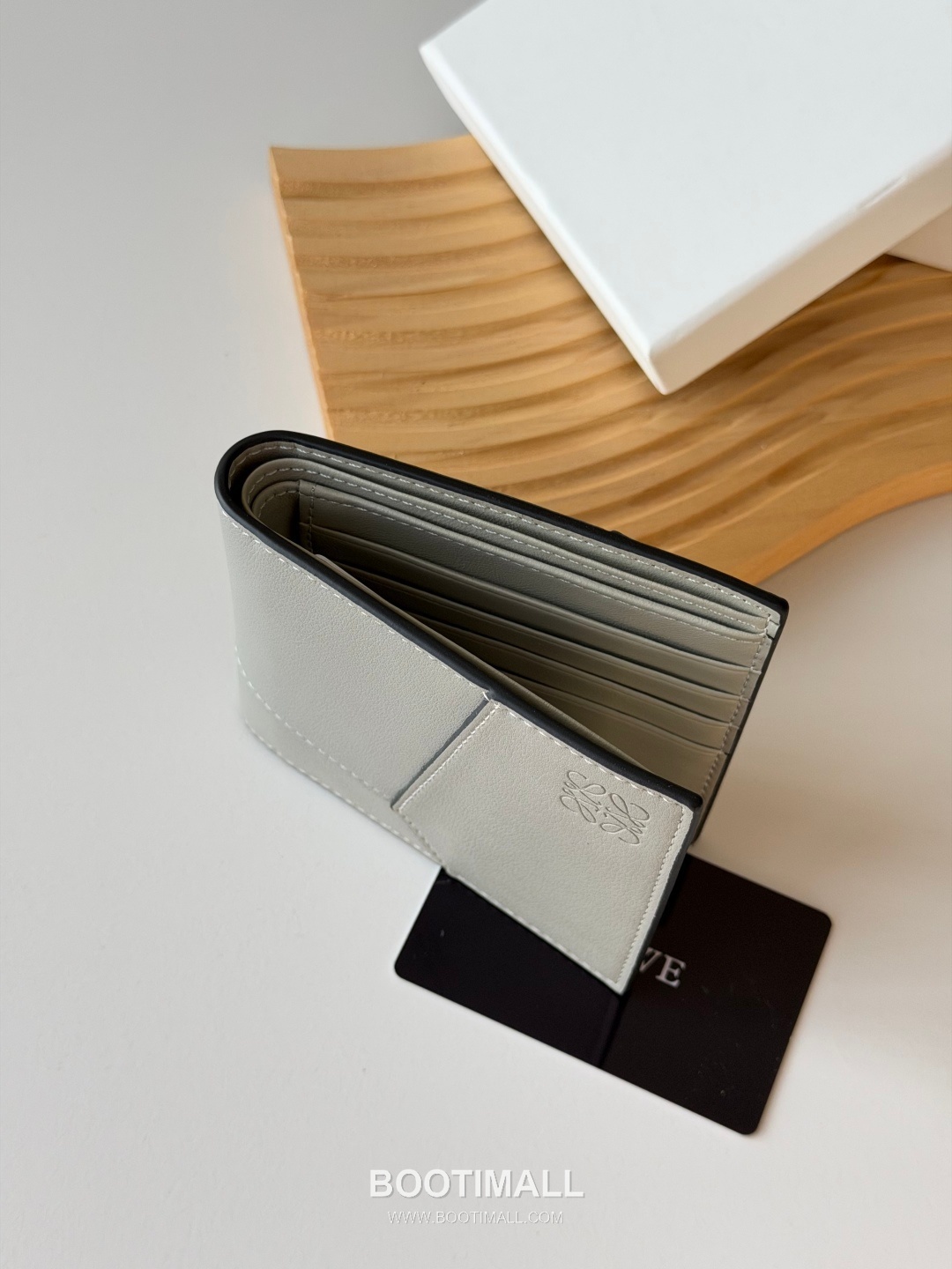 Loewe Puzzle Smooth Calfskin Bi-Fold Wallet 로에베 퍼즐 스무스 카프스킨 반지갑 L1131 11cm 5