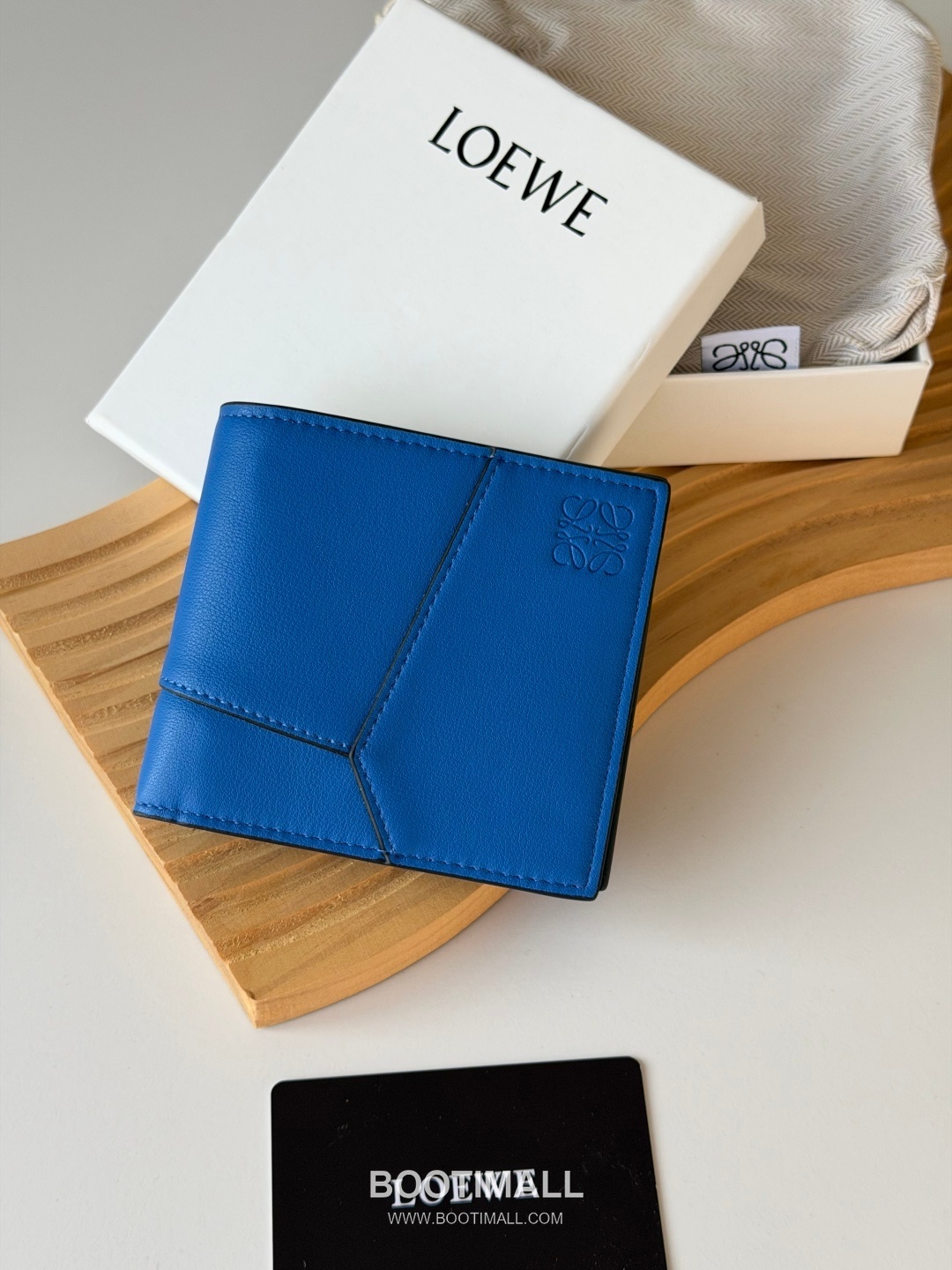 Loewe Puzzle Smooth Calfskin Bi-Fold Wallet 로에베 퍼즐 스무스 카프스킨 반지갑 L1131 11cm 1