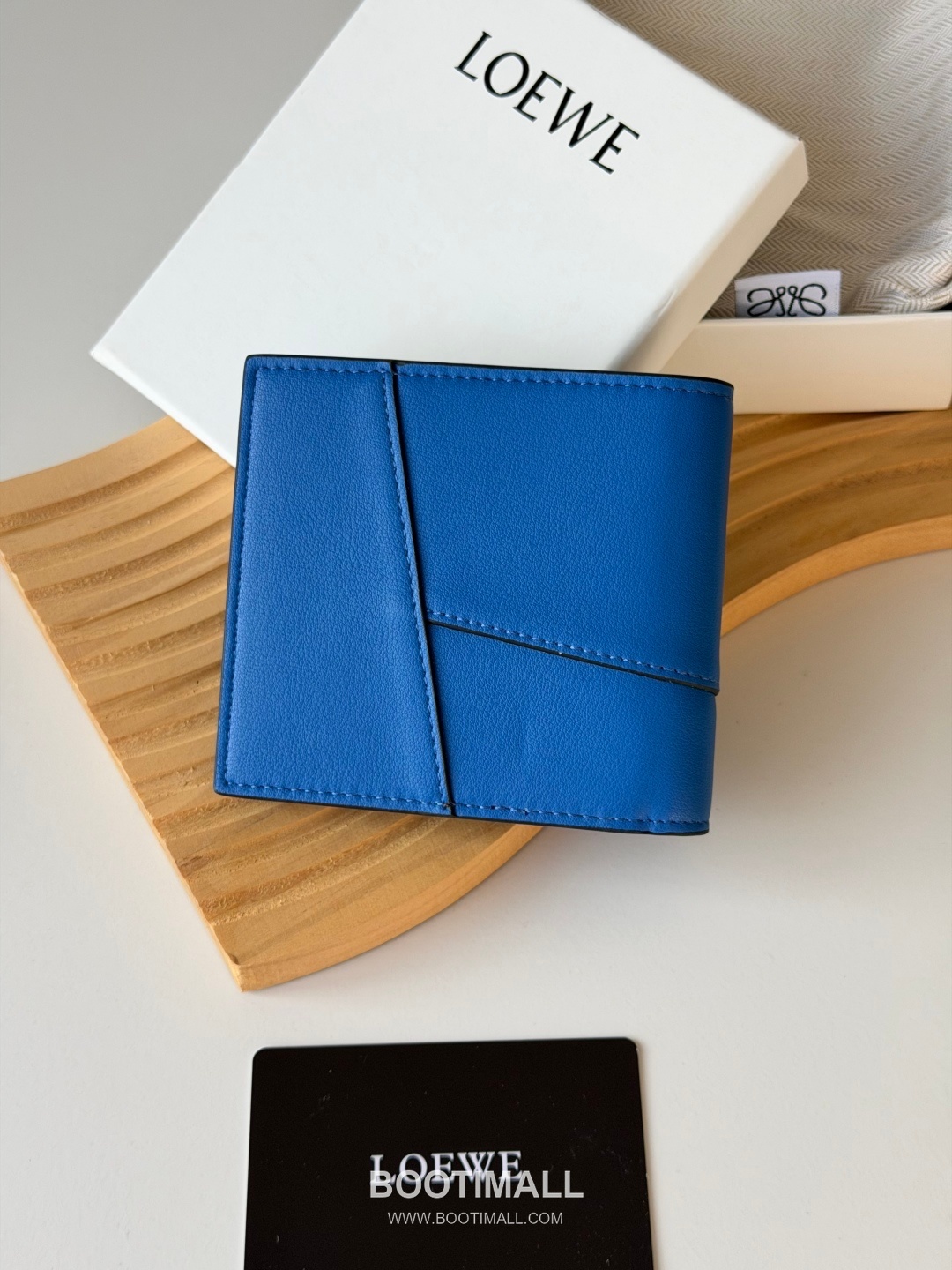 Loewe Puzzle Smooth Calfskin Bi-Fold Wallet 로에베 퍼즐 스무스 카프스킨 반지갑 L1131 11cm 2