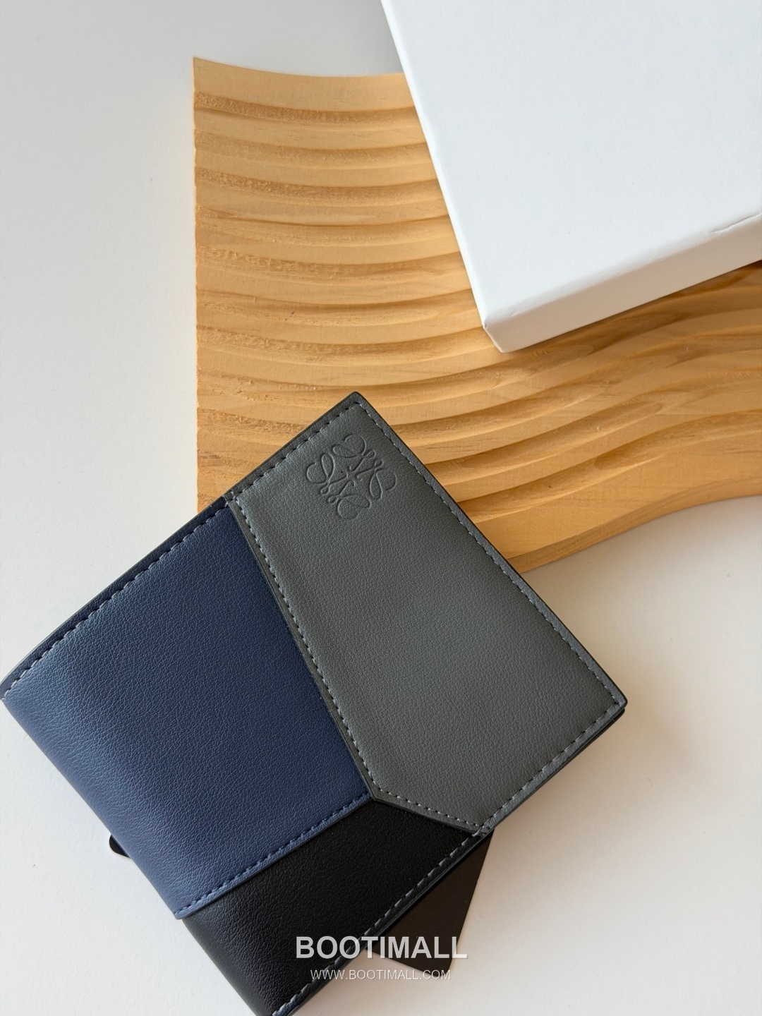 Loewe Puzzle Smooth Calfskin Bi-Fold Wallet 로에베 퍼즐 스무스 카프스킨 반지갑 L1131 11cm 3