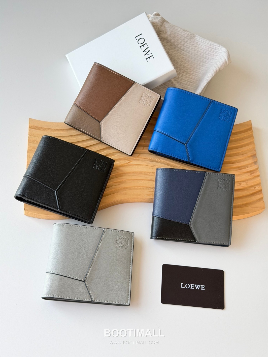 Loewe Puzzle Smooth Calfskin Bi-Fold Wallet 로에베 퍼즐 스무스 카프스킨 반지갑 L1131 11cm 9