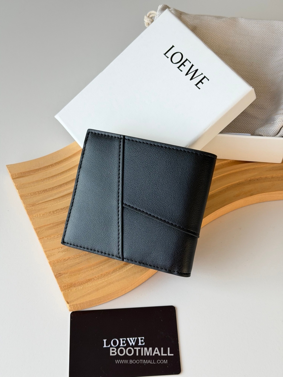 Loewe Puzzle Smooth Calfskin Bi-Fold Wallet 로에베 퍼즐 스무스 카프스킨 반지갑 L1131 11cm 2