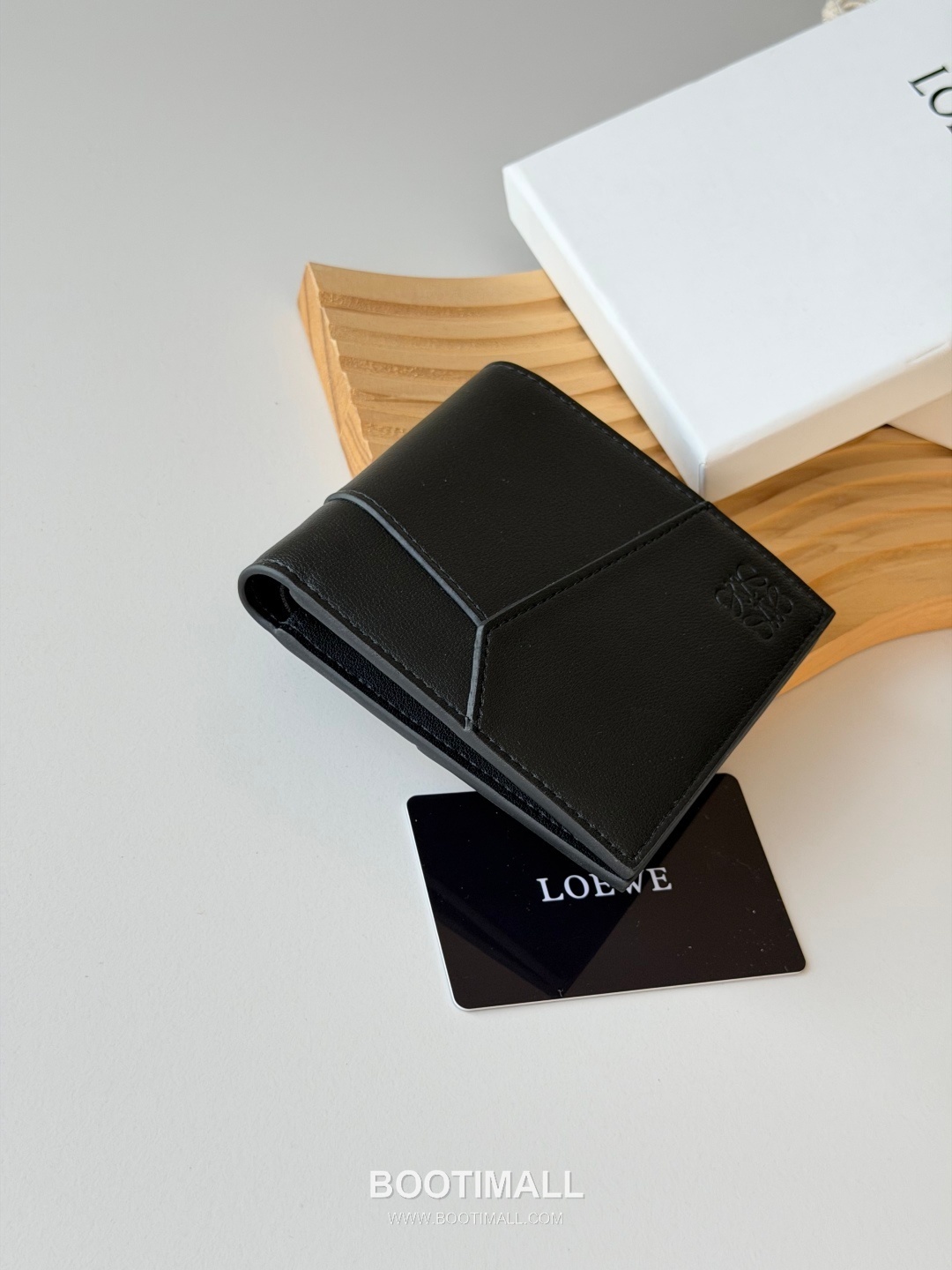 Loewe Puzzle Smooth Calfskin Bi-Fold Wallet 로에베 퍼즐 스무스 카프스킨 반지갑 L1131 11cm 4