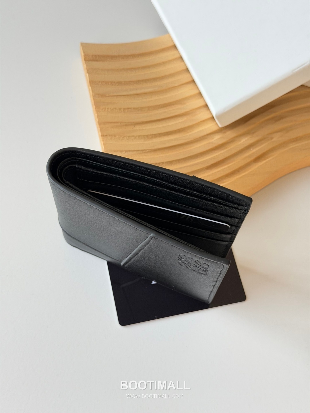 Loewe Puzzle Smooth Calfskin Bi-Fold Wallet 로에베 퍼즐 스무스 카프스킨 반지갑 L1131 11cm 5