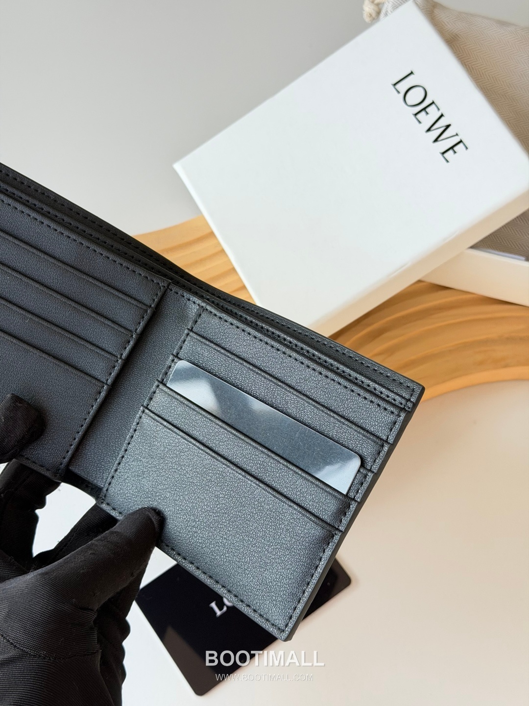 Loewe Puzzle Smooth Calfskin Bi-Fold Wallet 로에베 퍼즐 스무스 카프스킨 반지갑 L1131 11cm 8