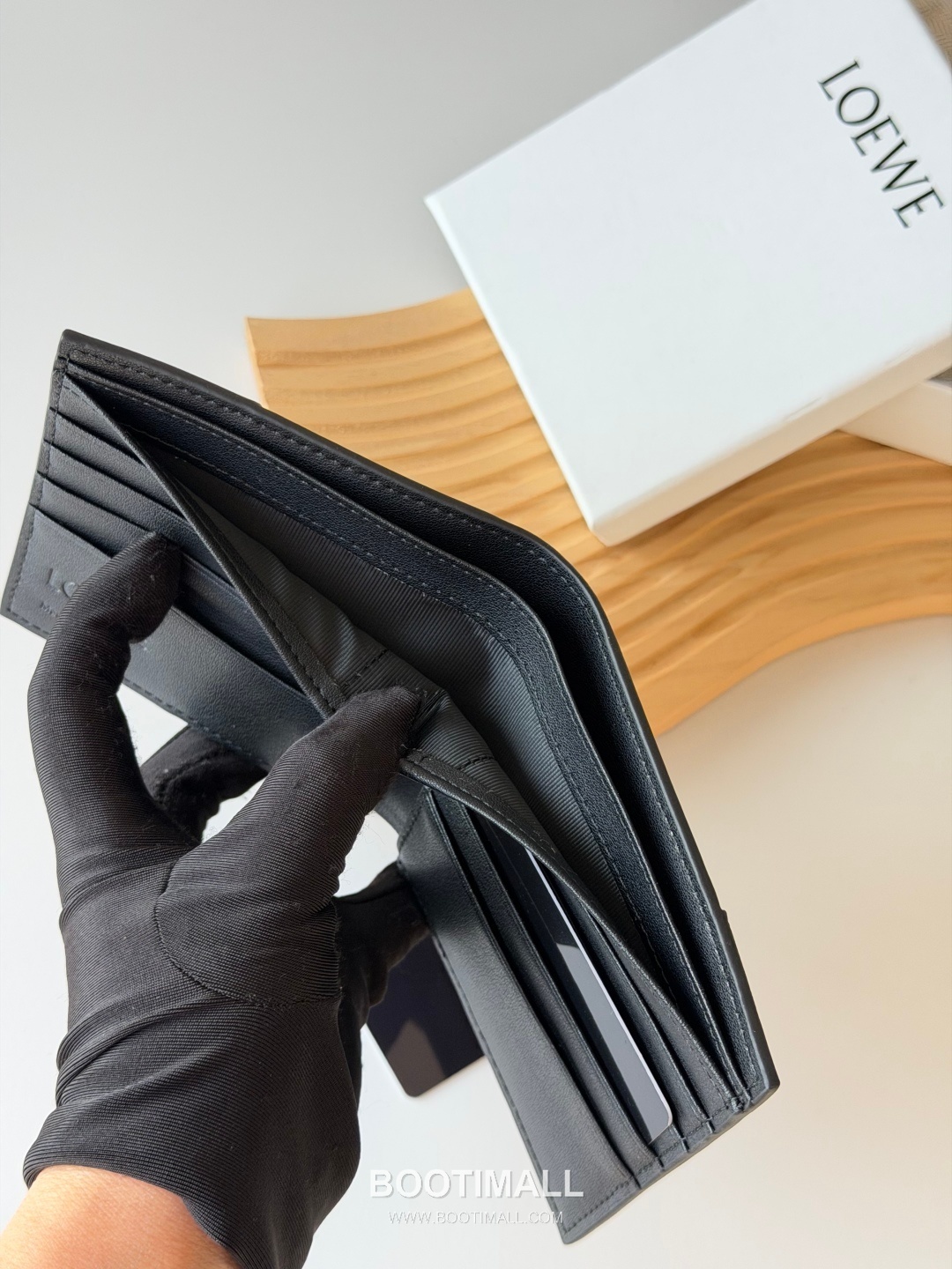 Loewe Puzzle Smooth Calfskin Bi-Fold Wallet 로에베 퍼즐 스무스 카프스킨 반지갑 L1131 11cm 9