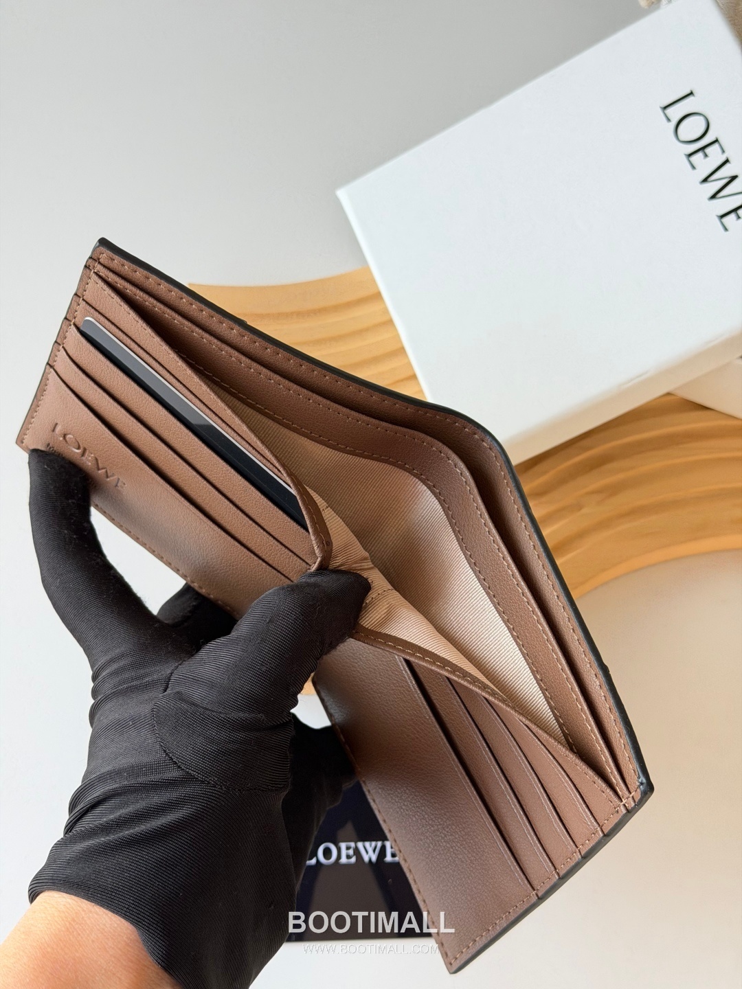 Loewe Puzzle Smooth Calfskin Bi-Fold Wallet 로에베 퍼즐 스무스 카프스킨 반지갑 L1131 11cm 9