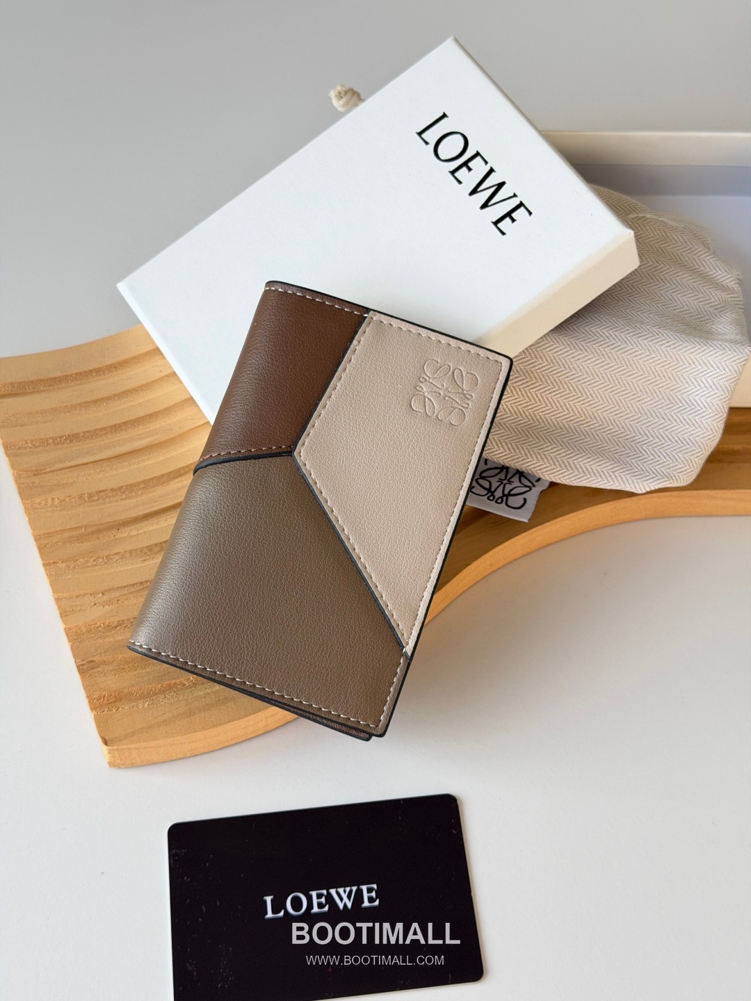 Loewe Puzzle Smooth Calfskin Pocket Organizer Card Holder 로에베 퍼즐 스무스 카프스킨 포켓 오거나이저 카드지갑 L1132 11cm 1
