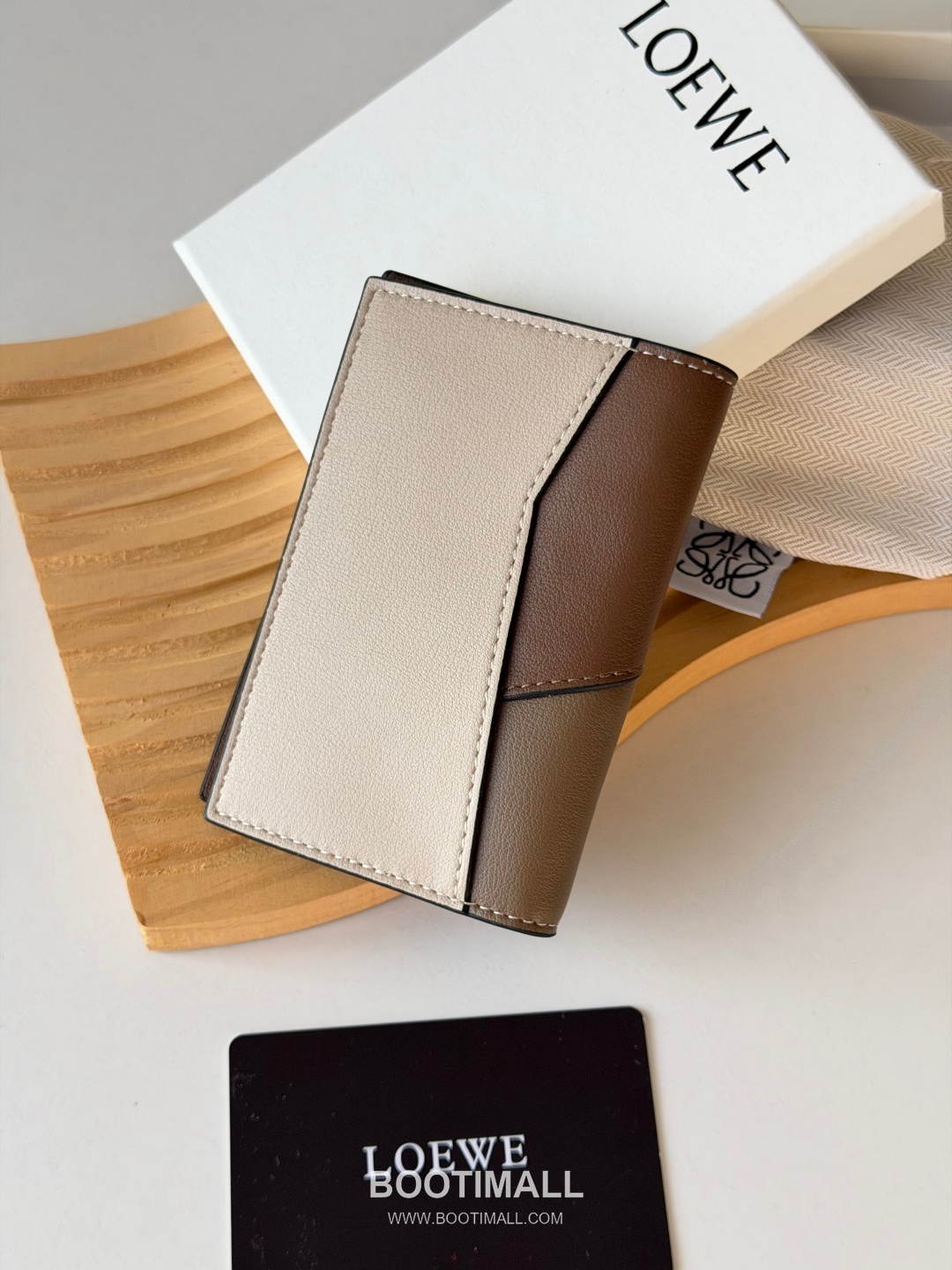 Loewe Puzzle Smooth Calfskin Pocket Organizer Card Holder 로에베 퍼즐 스무스 카프스킨 포켓 오거나이저 카드지갑 L1132 11cm 2