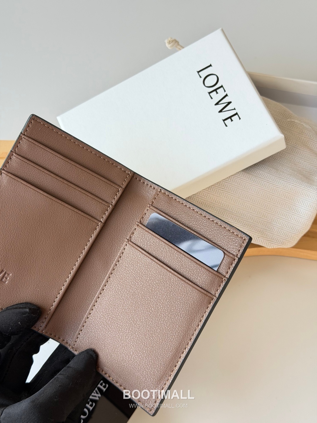 Loewe Puzzle Smooth Calfskin Pocket Organizer Card Holder 로에베 퍼즐 스무스 카프스킨 포켓 오거나이저 카드지갑 L1132 11cm 8
