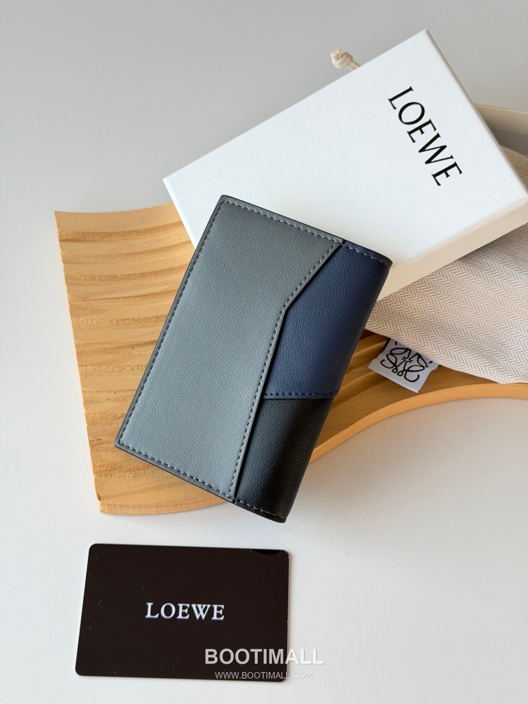 Loewe Puzzle Smooth Calfskin Pocket Organizer Card Holder 로에베 퍼즐 스무스 카프스킨 포켓 오거나이저 카드지갑 L1132 11cm 2